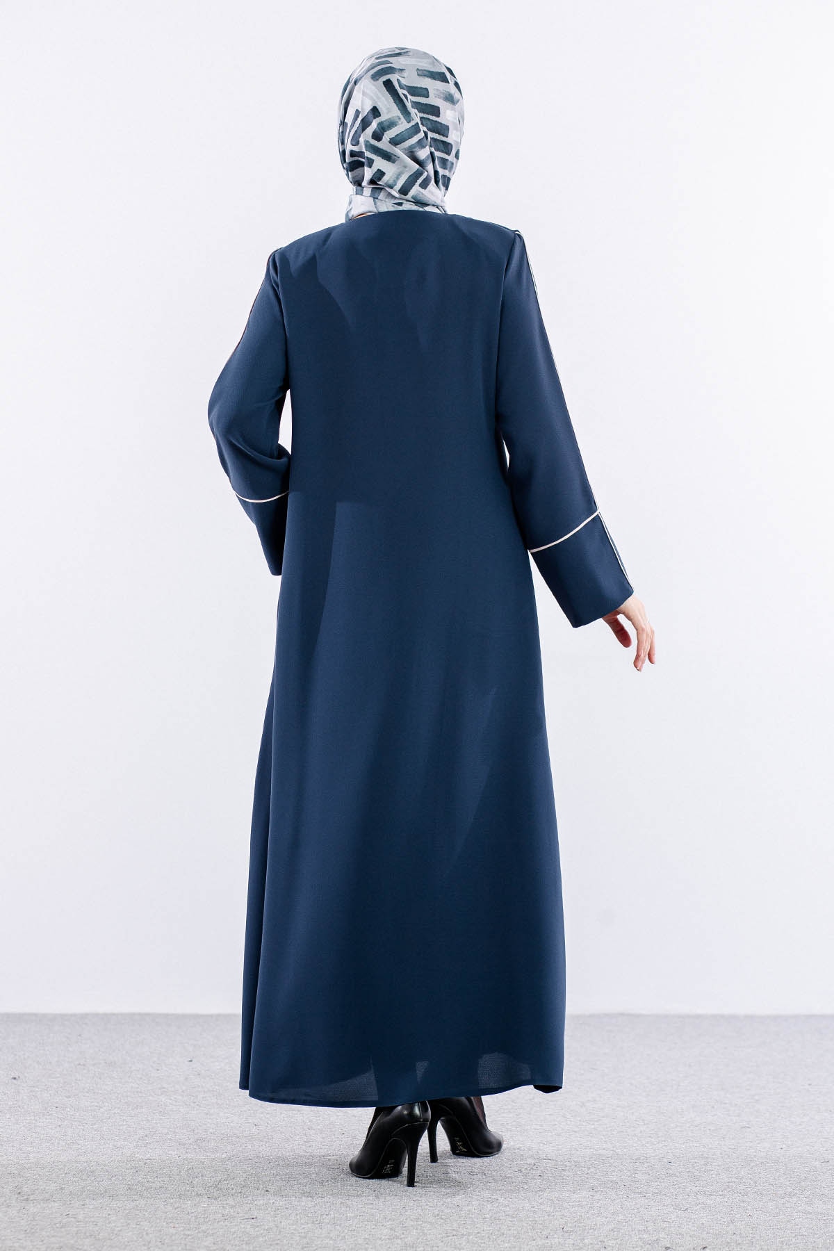 2297 Ferace 42-52 Biye Detay - Petrol - 5