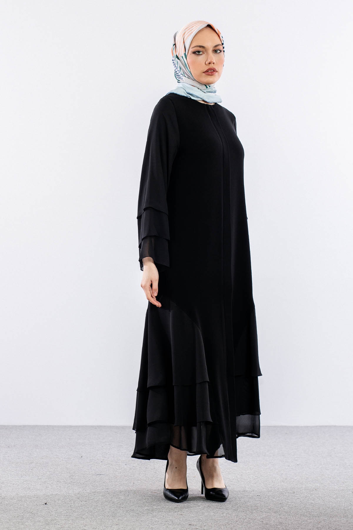 2304 Ferace 42-52 Sifon Katli - Siyah - 1