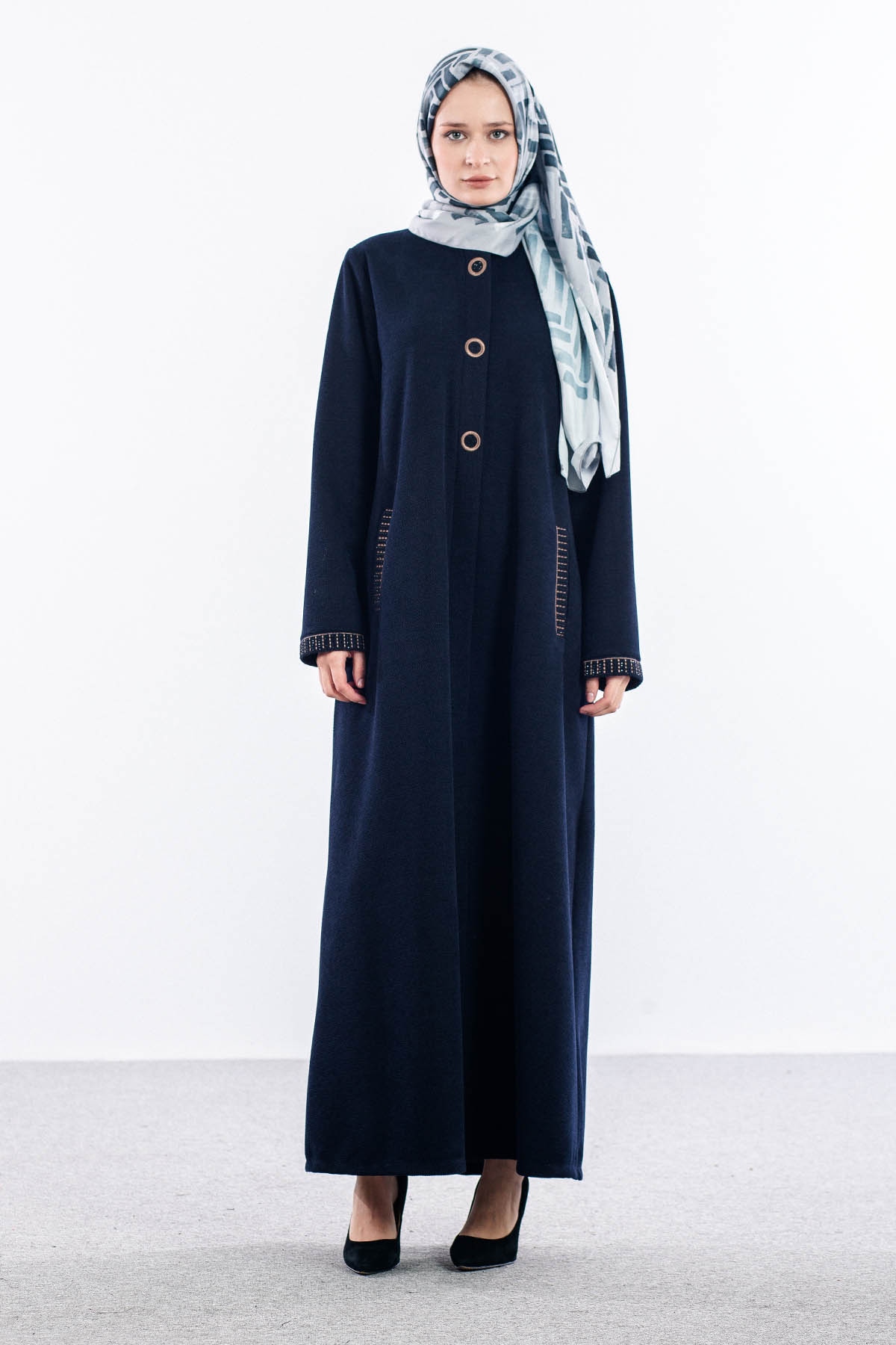 2320 Ferace 46-56 şöni̇l Kumas - Lacivert - 1