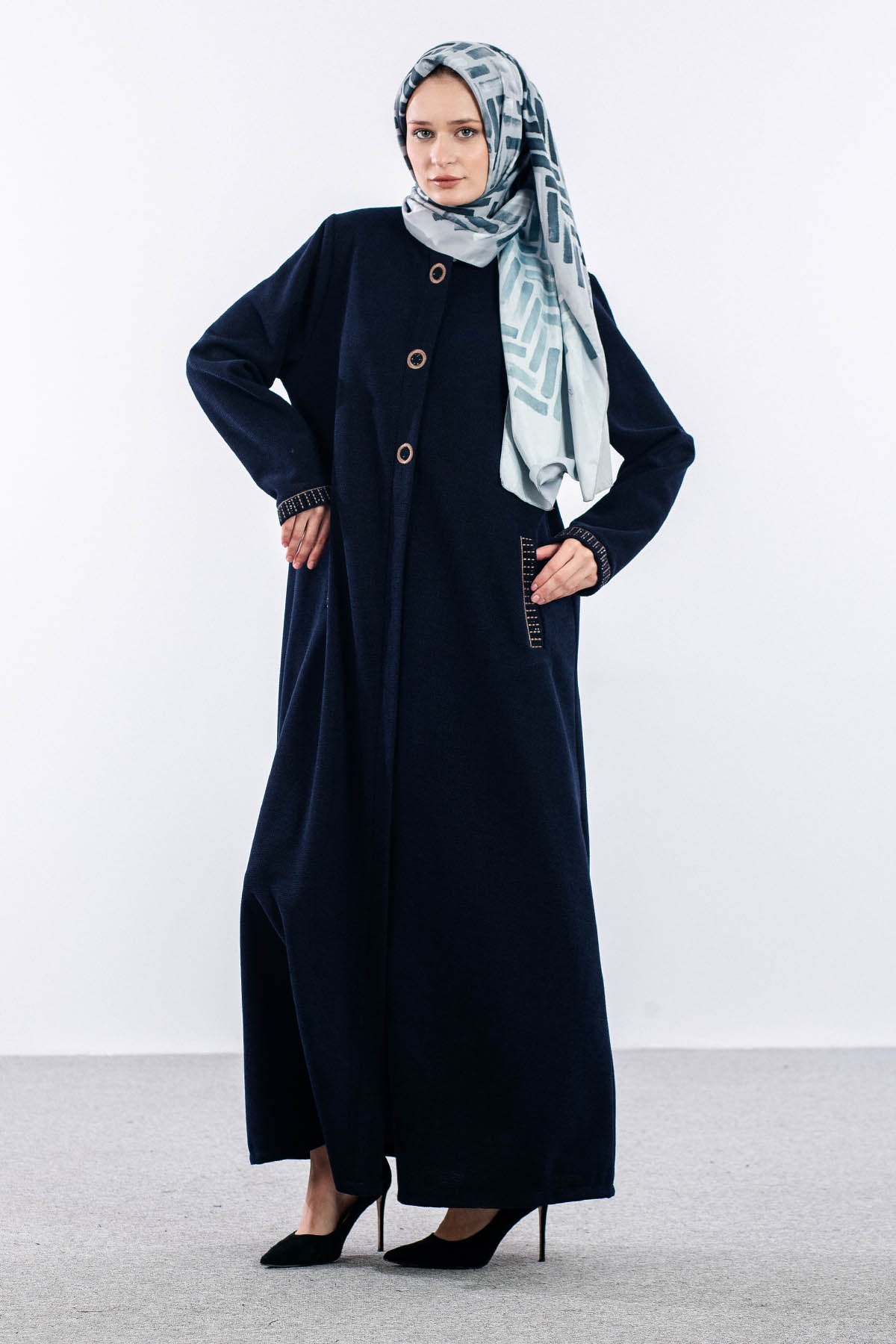 2320 Ferace 46-56 şöni̇l Kumas - Lacivert - 2