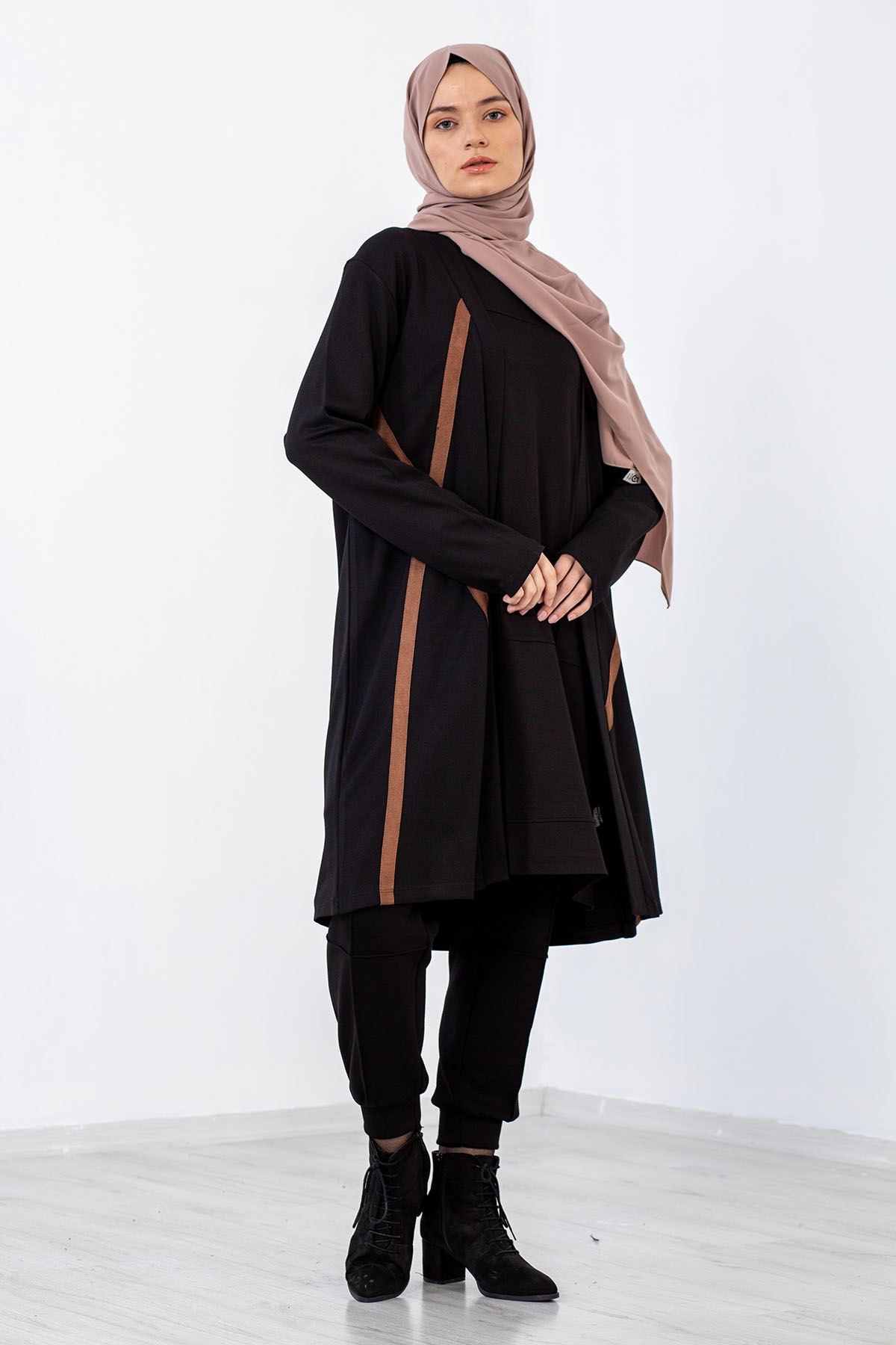 23243 Hirka 44-46-48-50 - Siyah_taba - 2