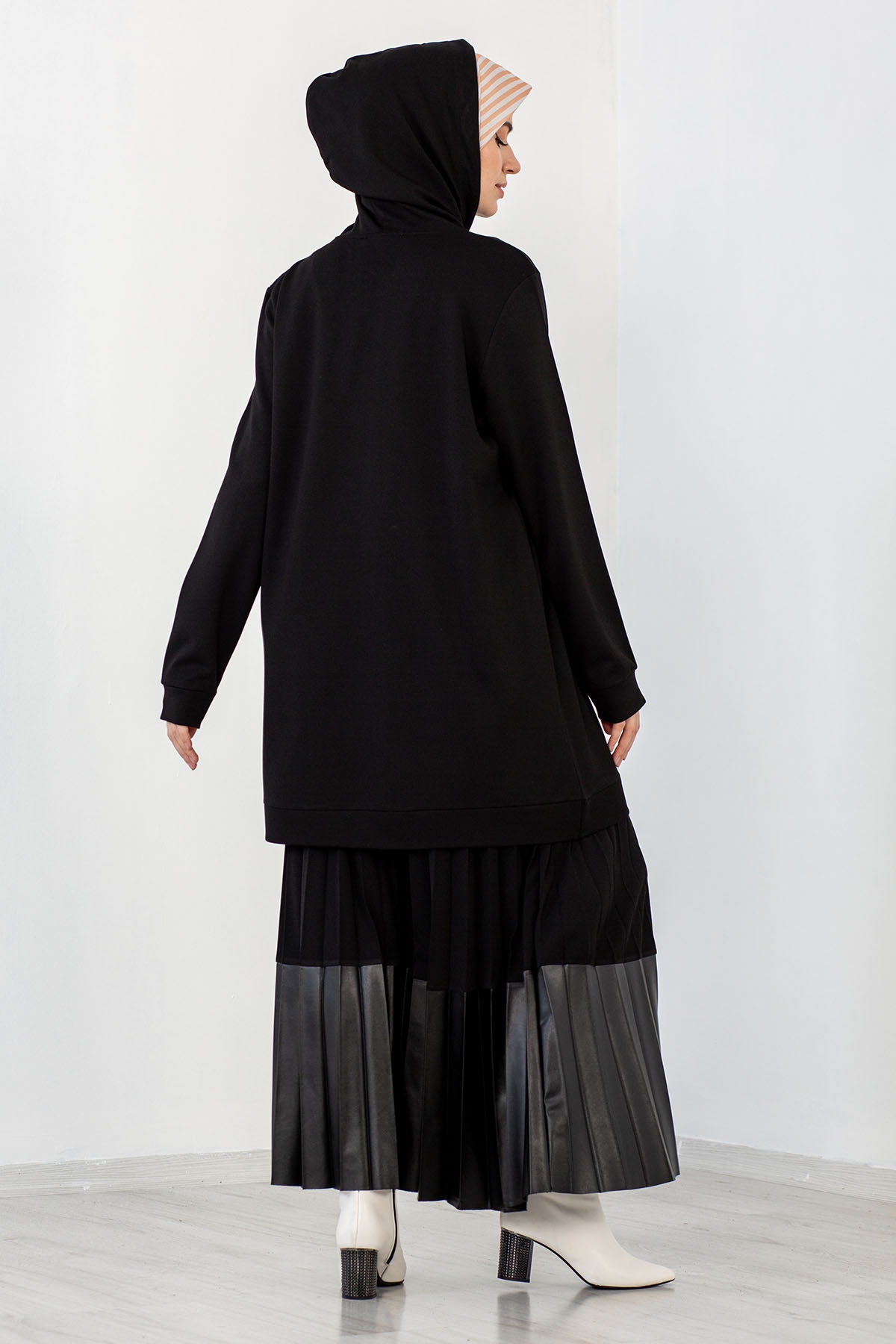 23289 Sweat Tunik 44-46-48 - Siyah - 3