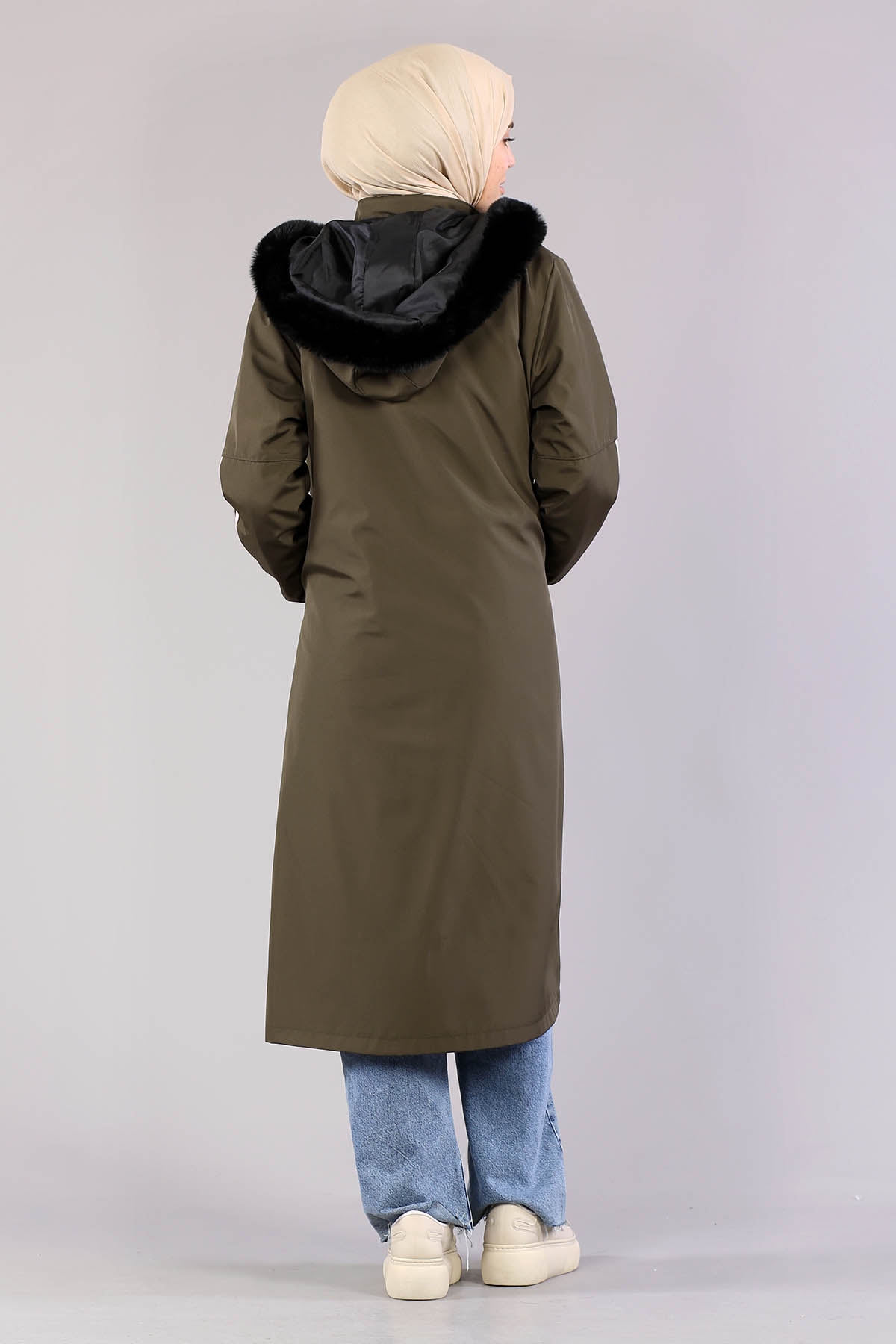 2349 Nakişli Bondit 42-48 - Haki - 4