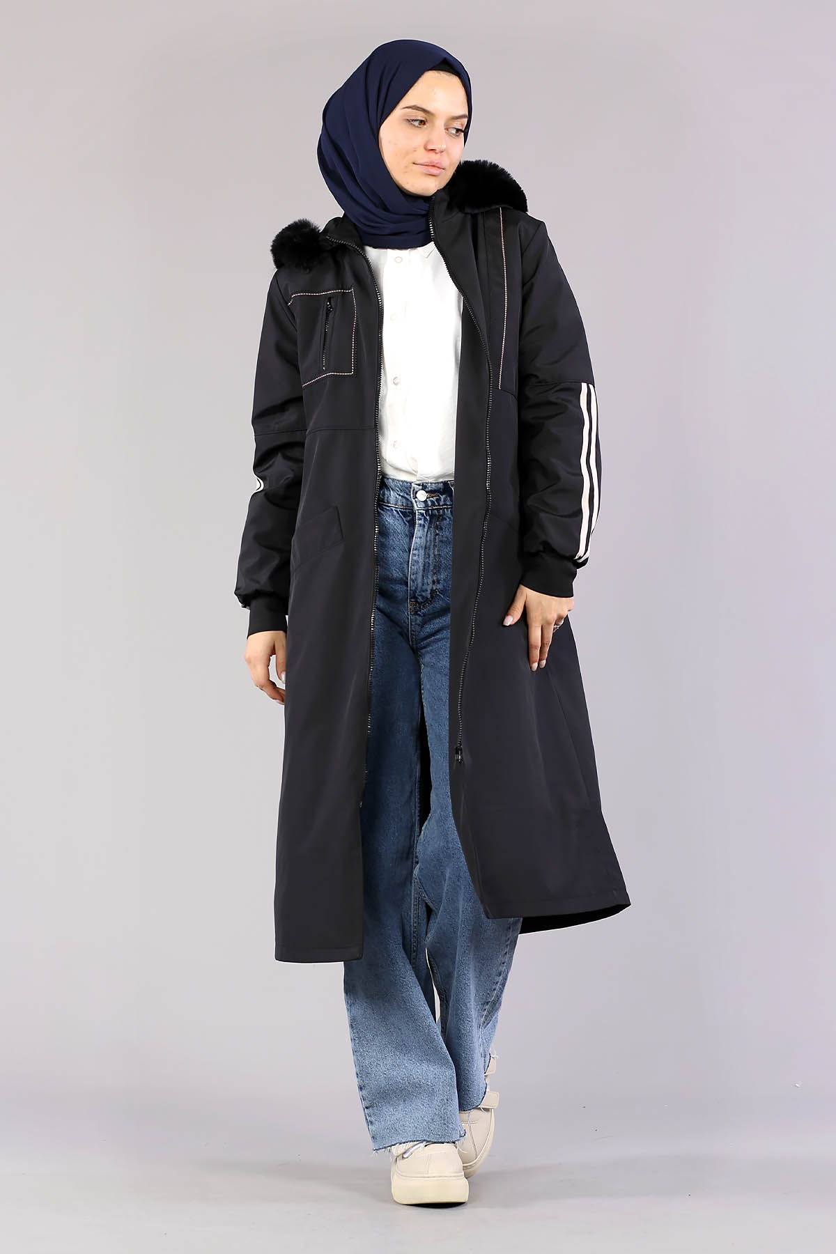 2349 Nakişli Bondit 42-48 - Siyah - 2