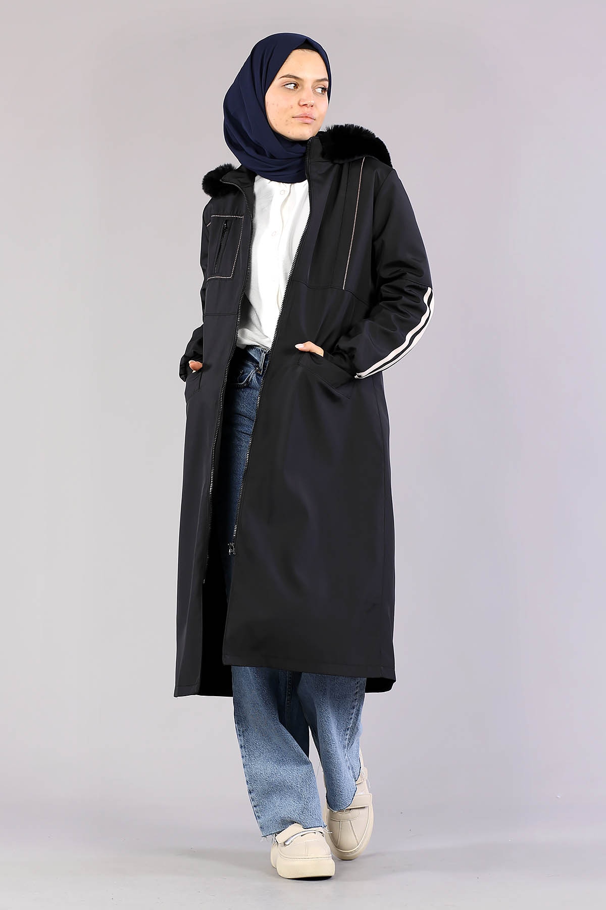 2349 Nakişli Bondit 42-48 - Siyah - 4