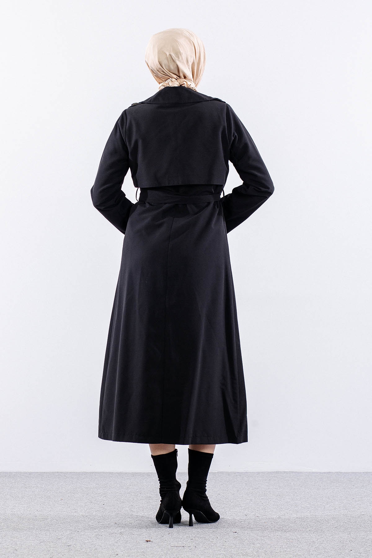 237 Trençkot 38-48 - Siyah - 5