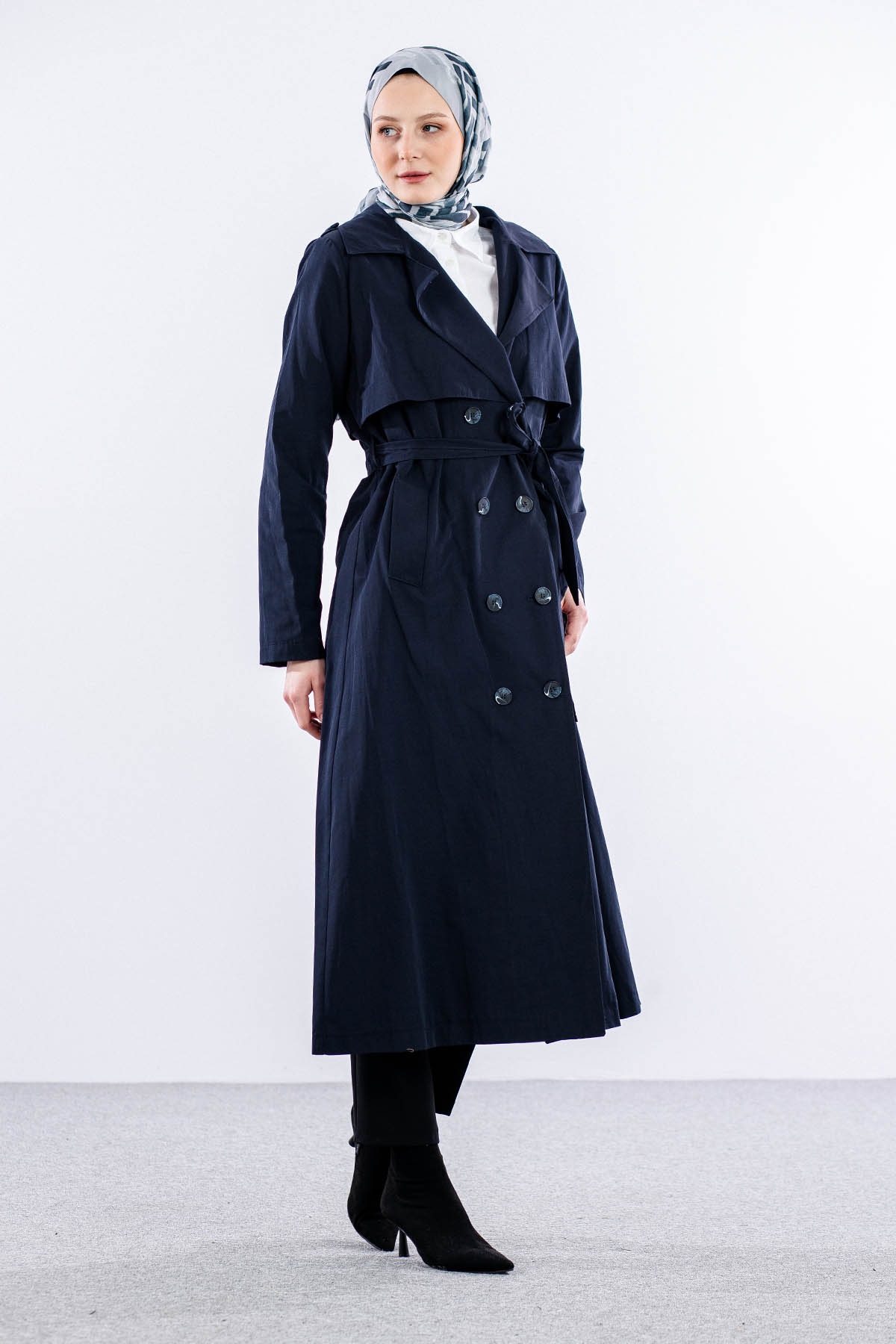 237 Trençkot 40-50 - Lacivert - 1