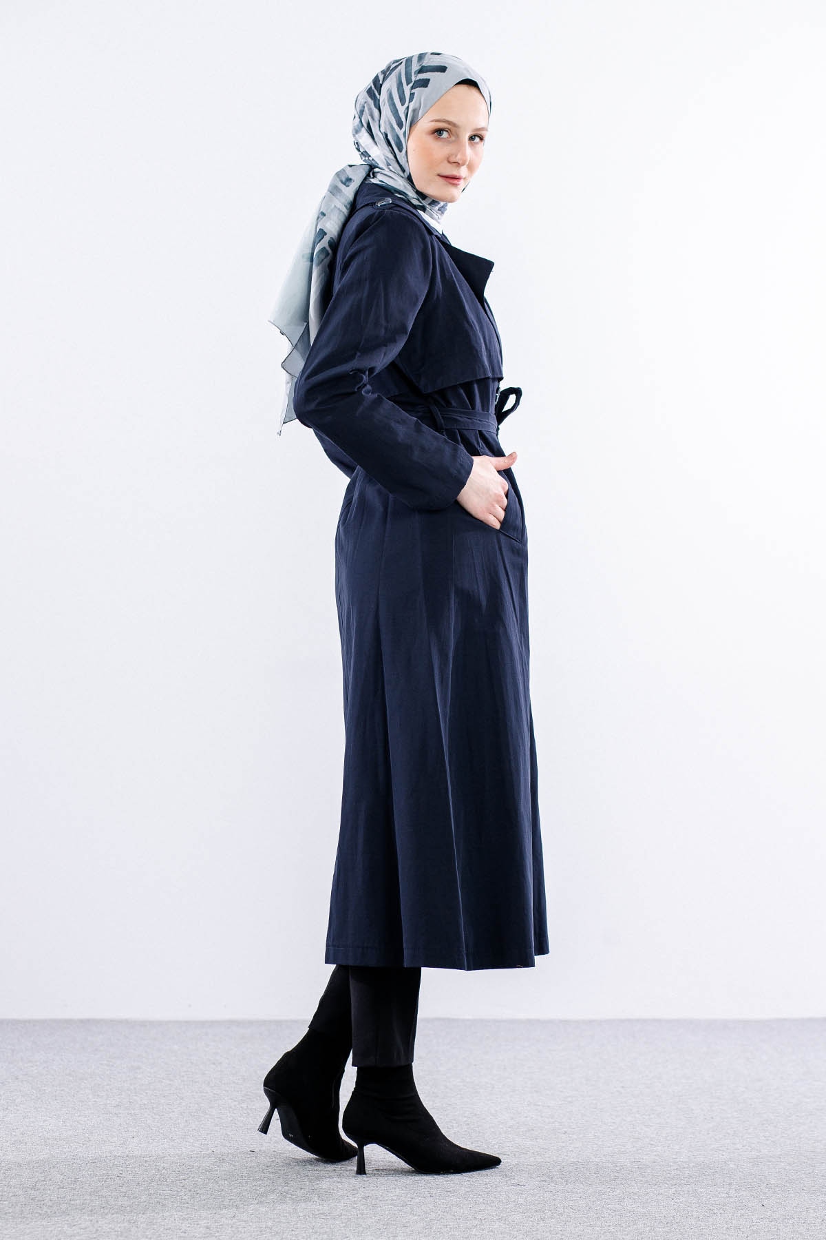 237 Trençkot 40-50 - Lacivert - 5