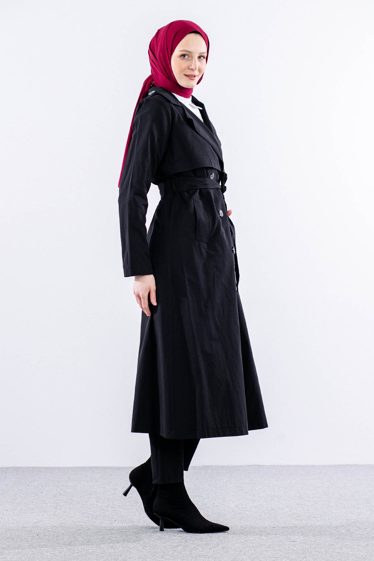 237 Trençkot 40-50 - Siyah - 3