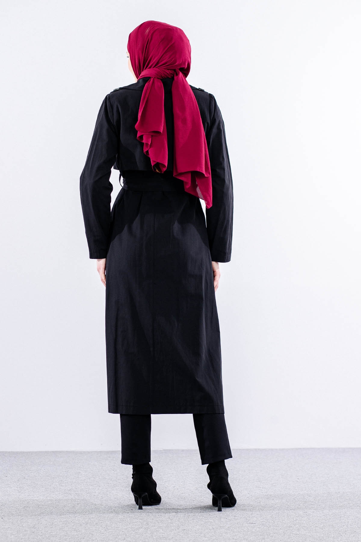 237 Trençkot 40-50 - Siyah - 4