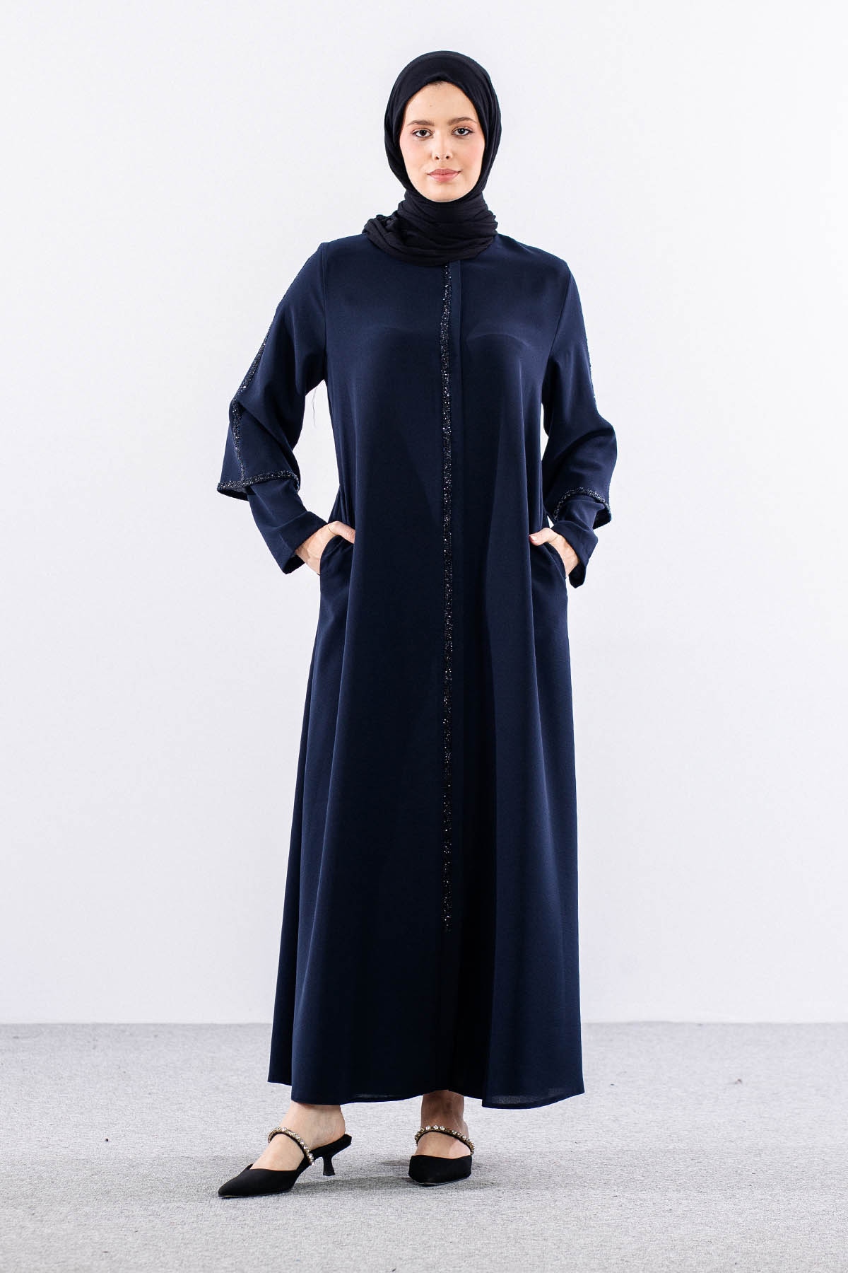 2392 Ferace 42-52 çiftkol - Lacivert - 1