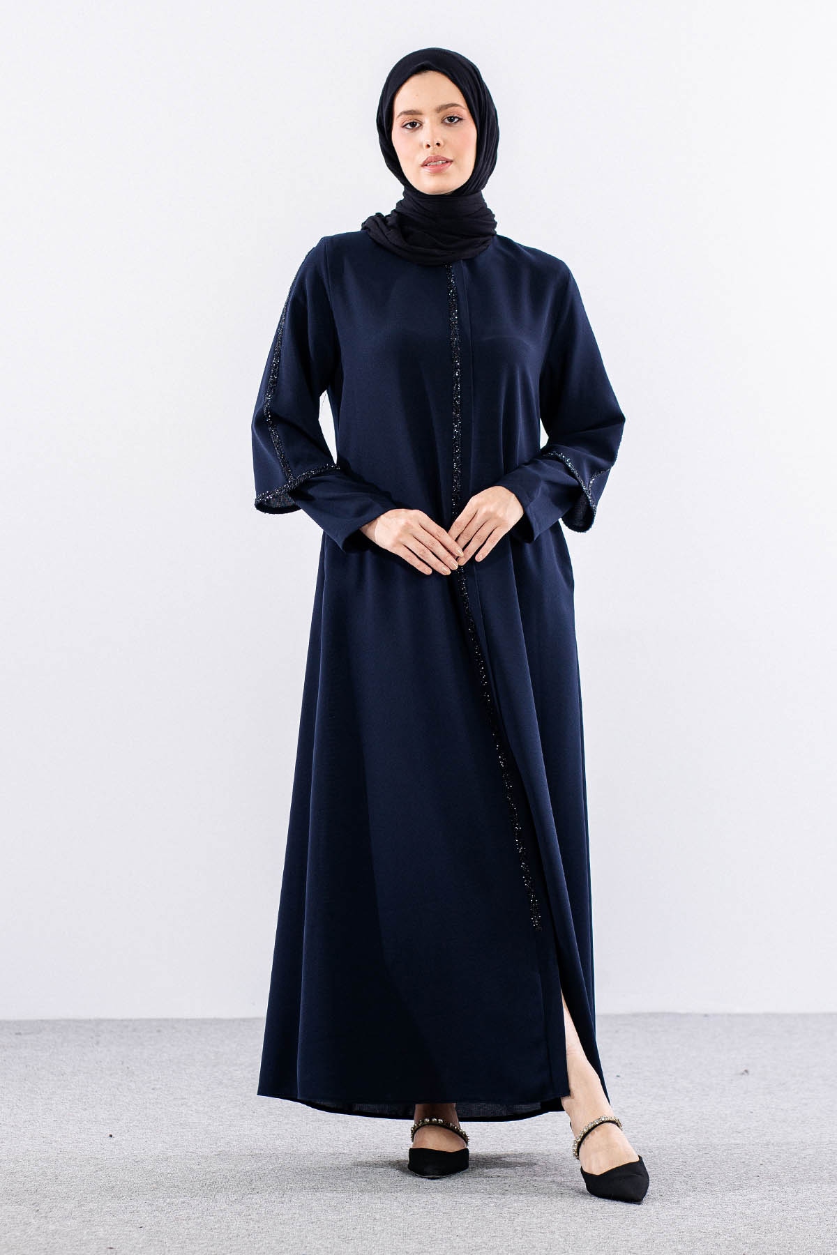 2392 Ferace 42-52 çiftkol - Lacivert - 2