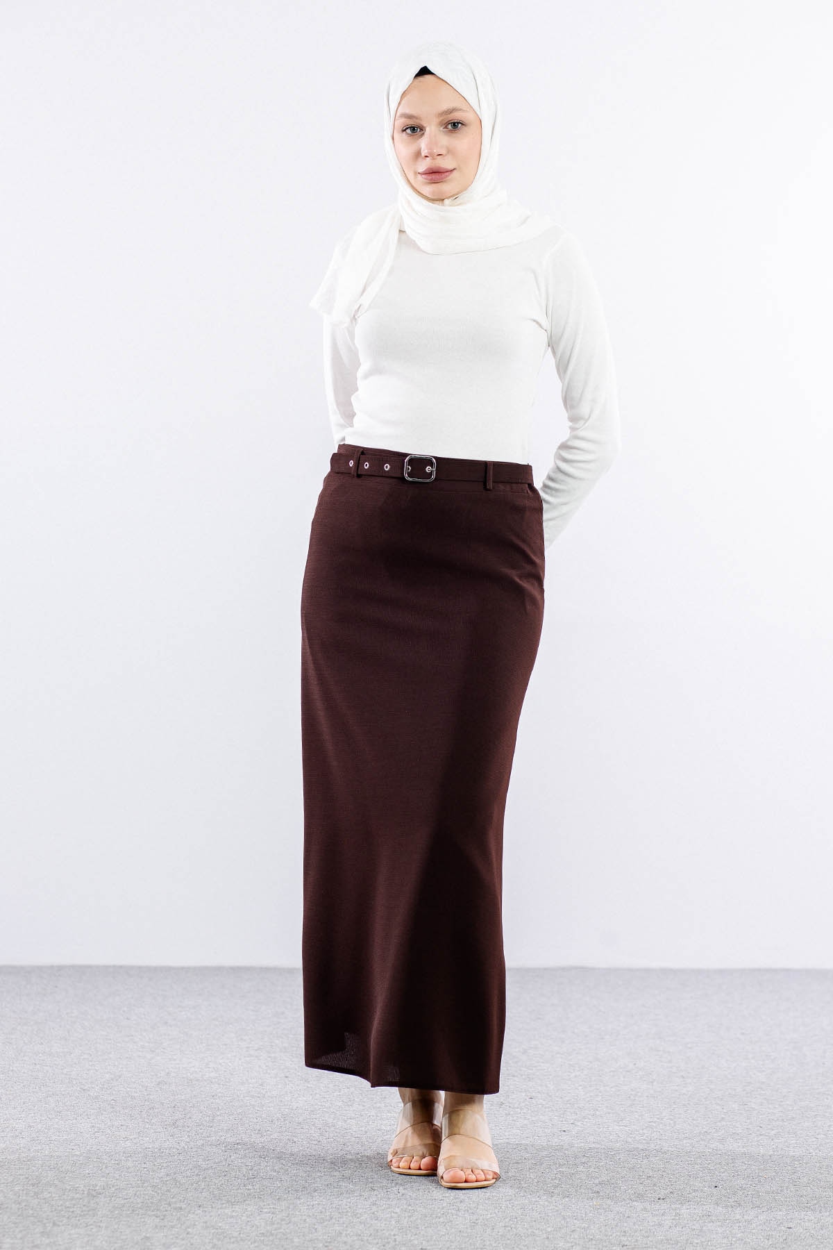 2398 Etek 42-52 - Kahve - 2