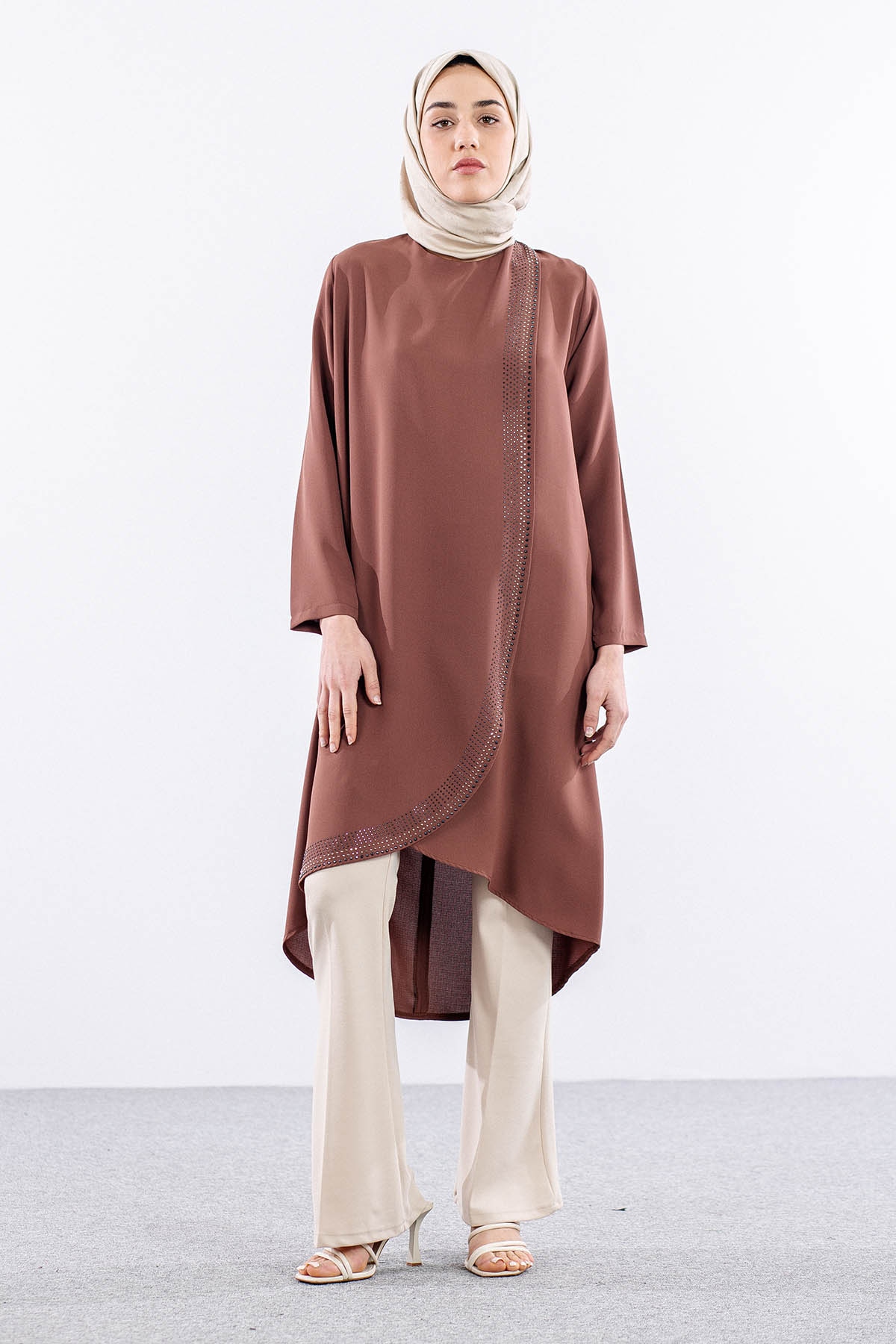 2410 Tunik 42-48 Kapak - Kiremit - 1