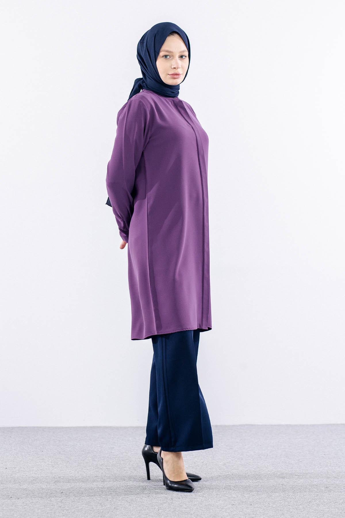 2411 Tunik 42-48 Hakımyk - Lila - 4
