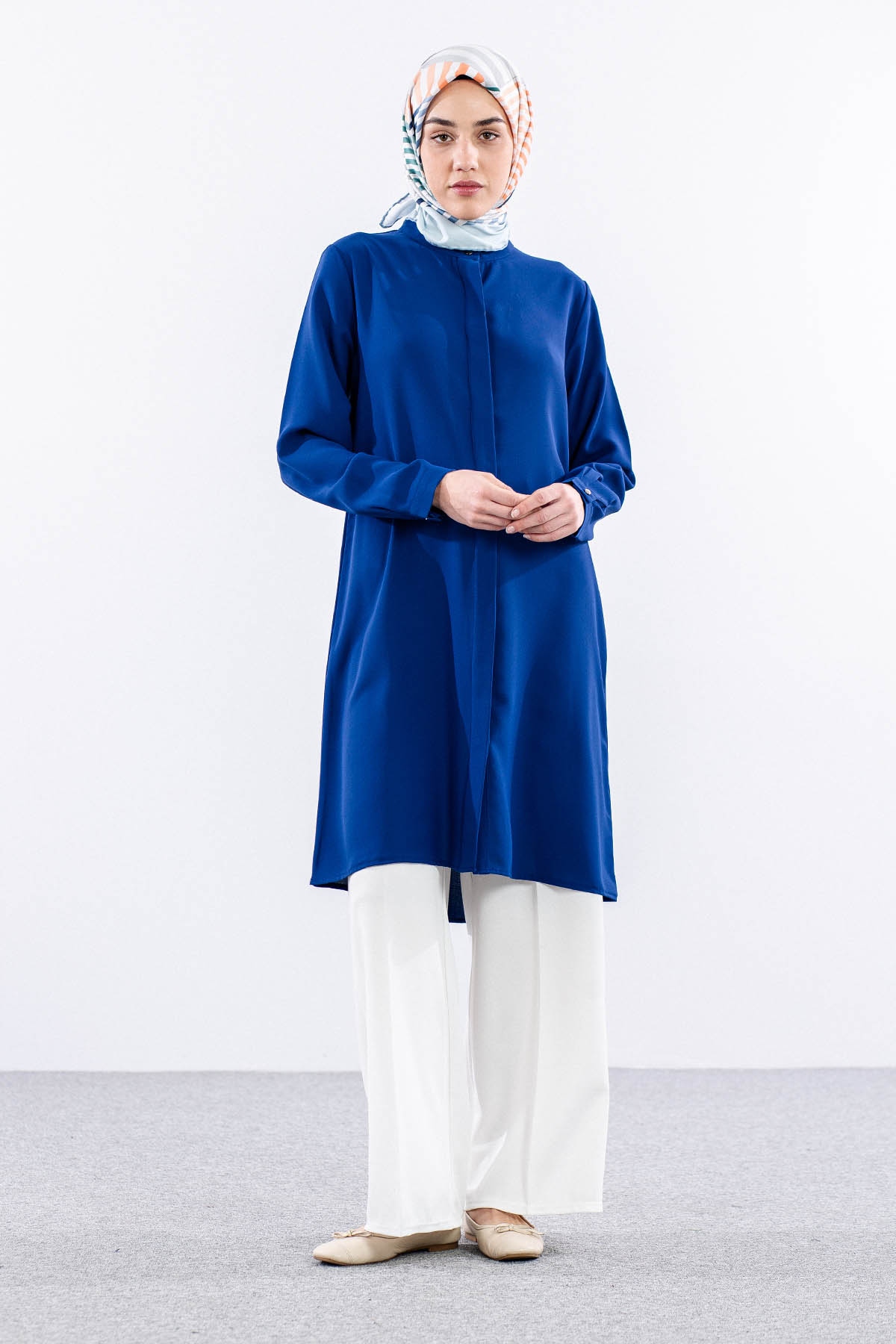 2411 Tunik 42-48 Hakımyk - Sax - 2