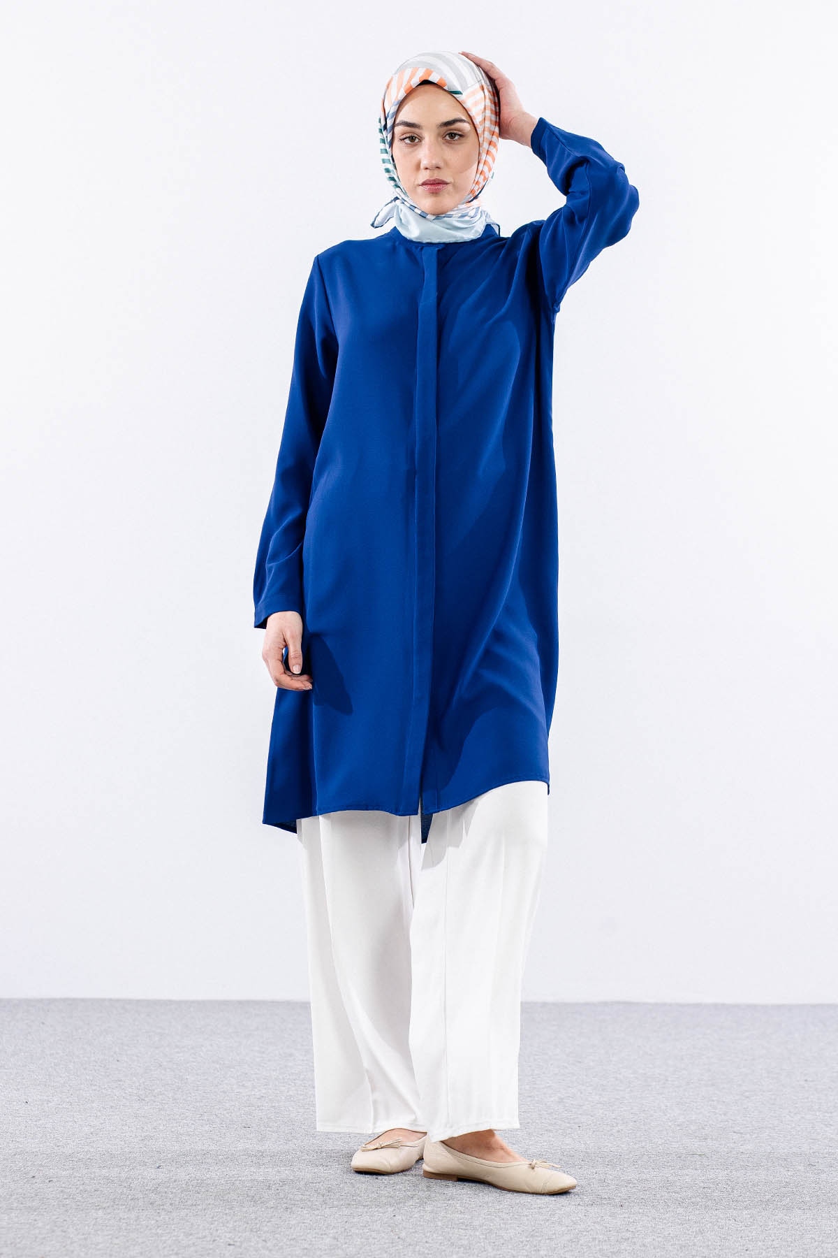 2411 Tunik 42-48 Hakımyk - Sax - 3