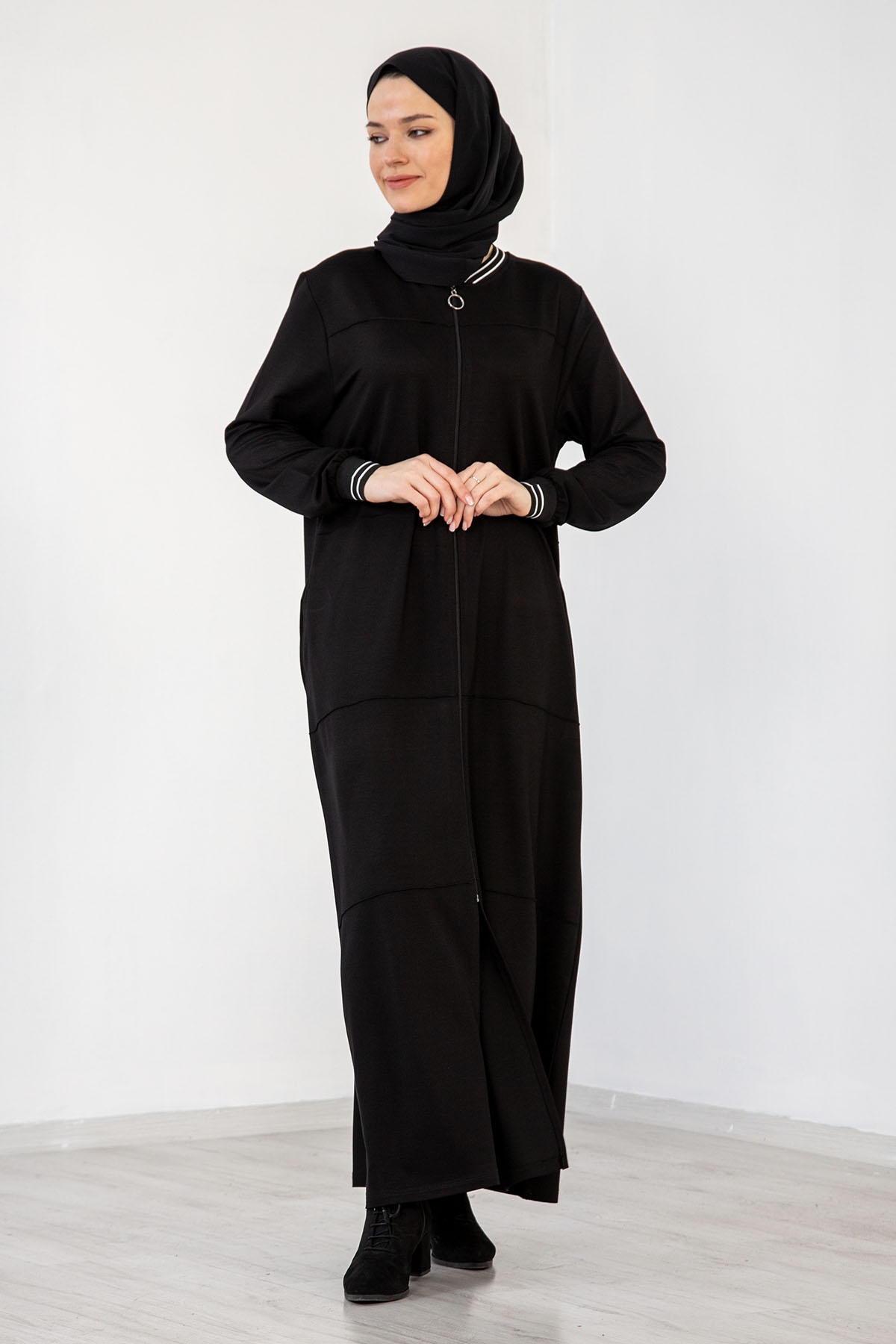 24121 Ferace 44-46-48 Rbn - Siyah - 1