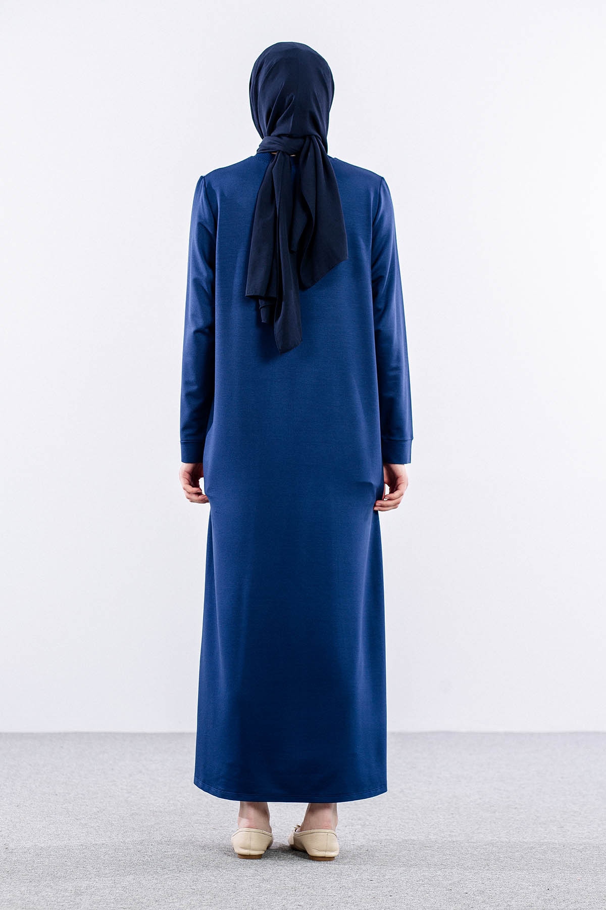 24137 Elbise 44-46-48 - Indigo - 5