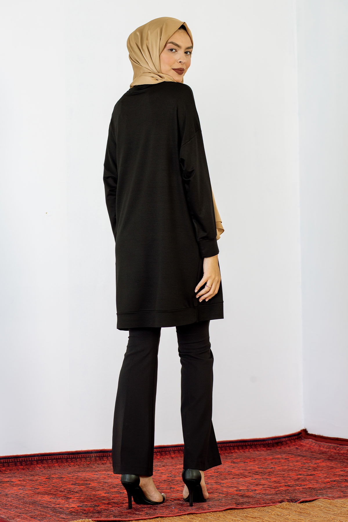 24138 Tunik 44-46 Taşli - Siyah - 5