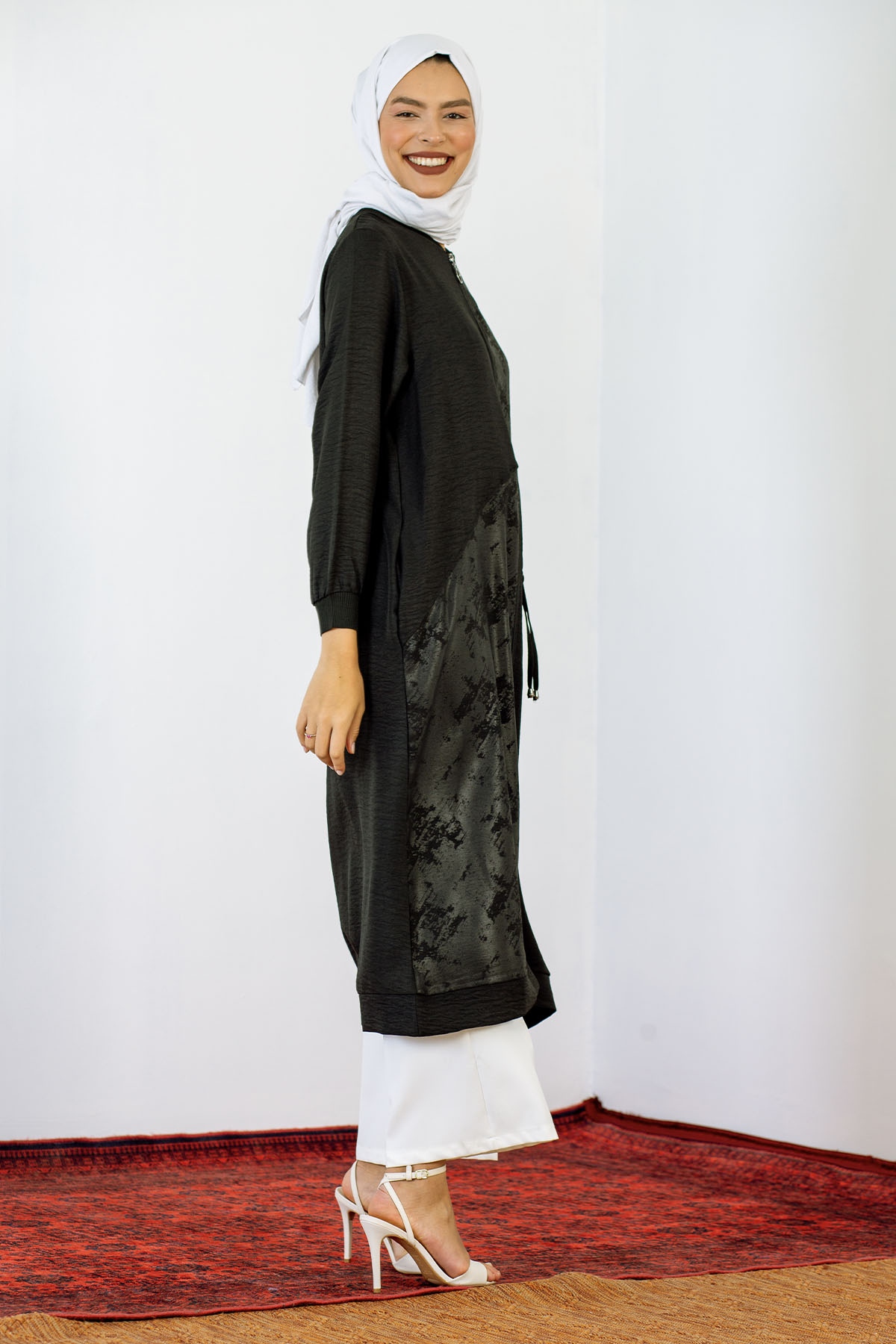 24138 Tunik 44-46 Taşli - Yesil - 3