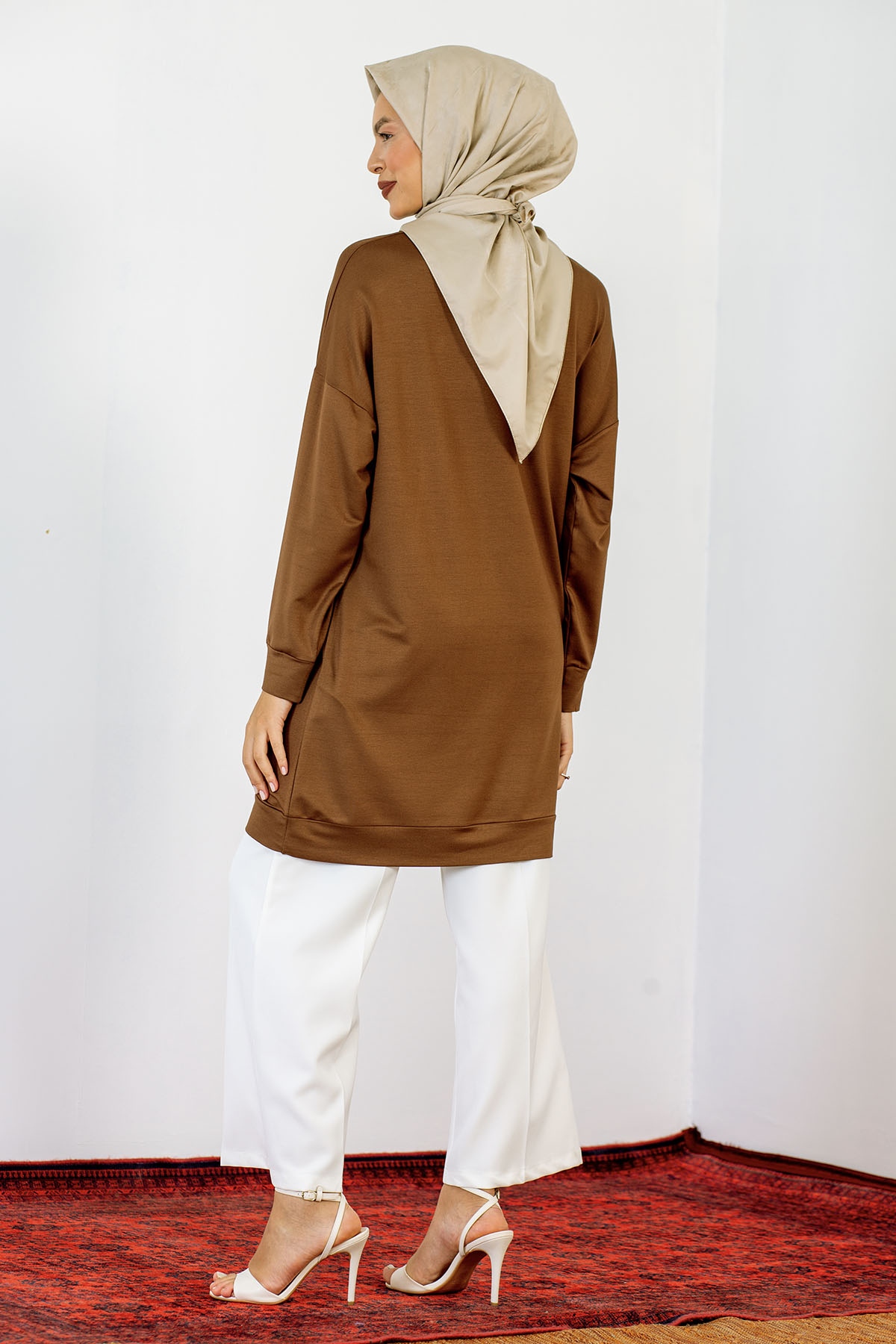 24139 Tunik 44-46 İnci - Kahve - 5