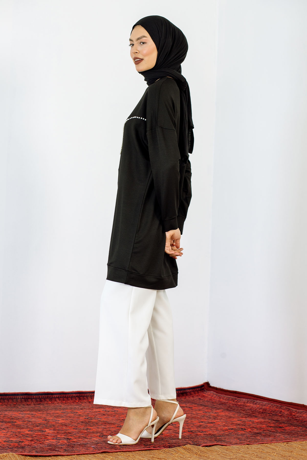 24140 Tunik 44-46 Taş - Siyah - 5