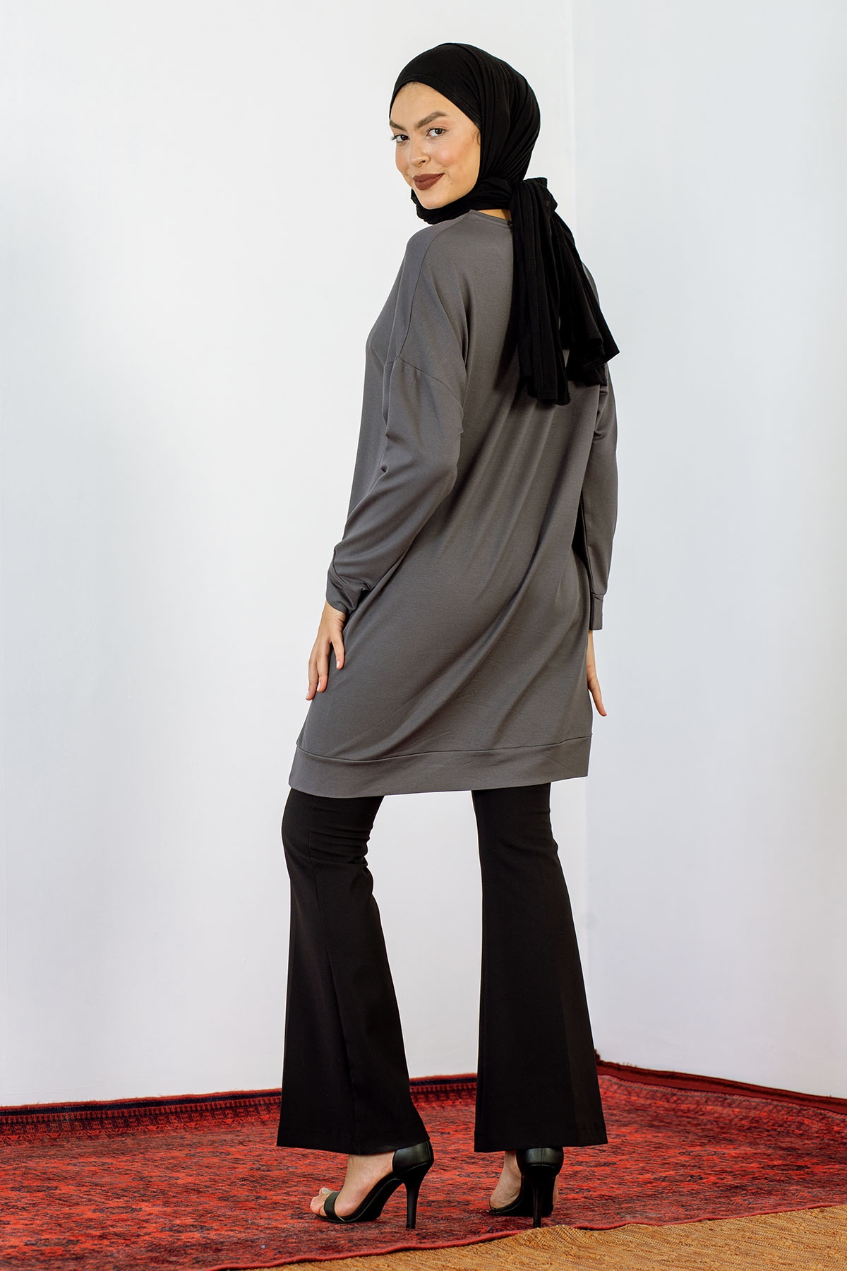 24159 Tunik 44-46 İnci - Gri - 5