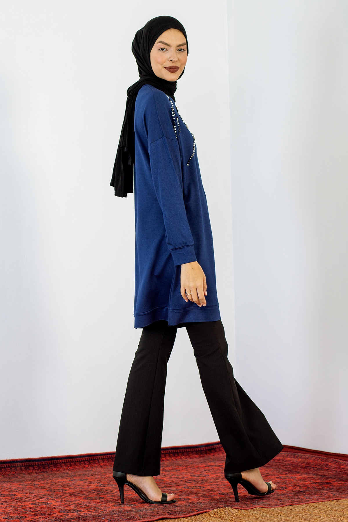24159 Tunik 44-46 İnci - Lacivert - 4
