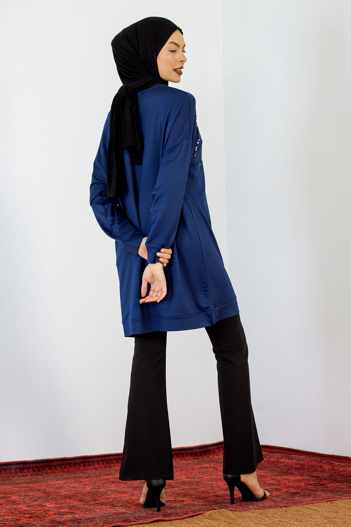 24159 Tunik 44-46 İnci - Lacivert - 5