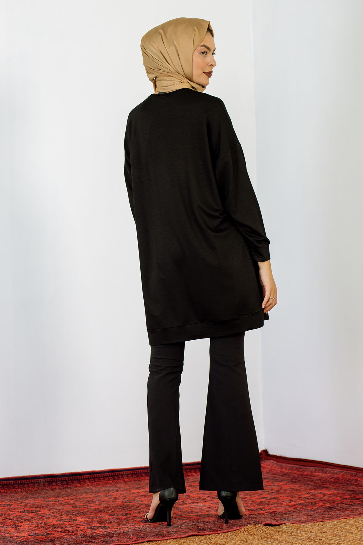 24159 Tunik 44-46 İnci - Siyah - 5