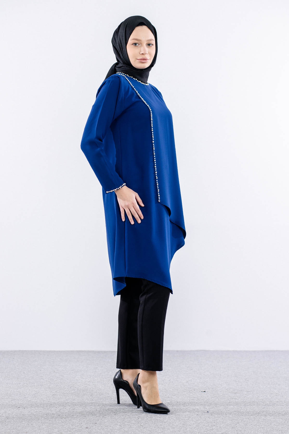 2417 Tunik 42-48 İnci - Sax - 4