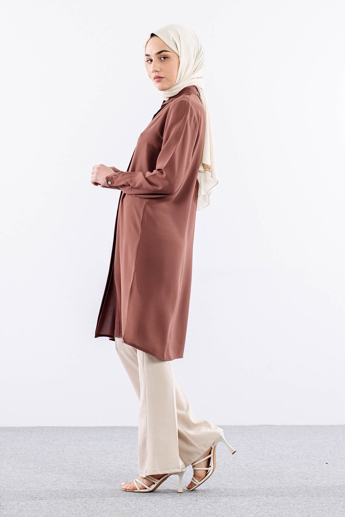 2423 Tunik 42-48 şrt - Kiremit - 3