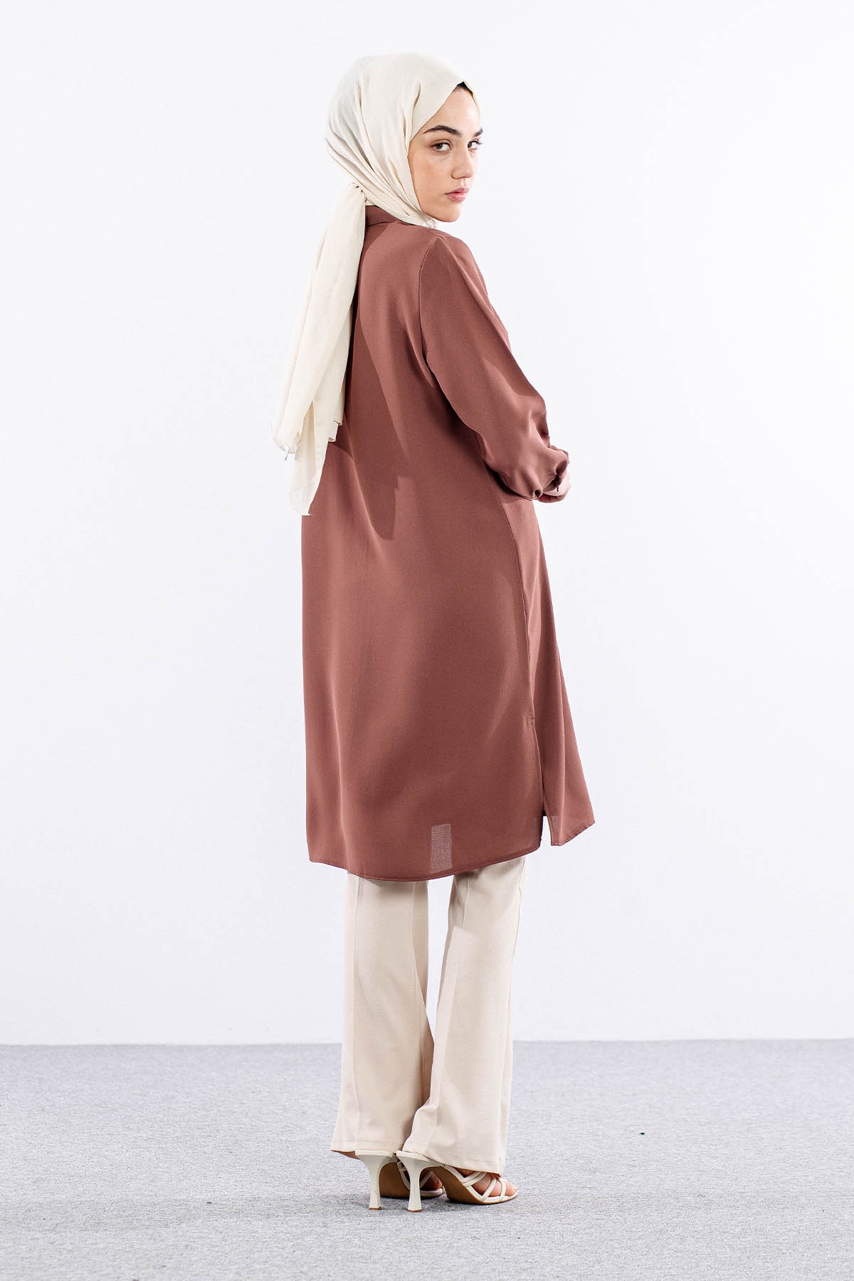 2423 Tunik 42-48 şrt - Kiremit - 4