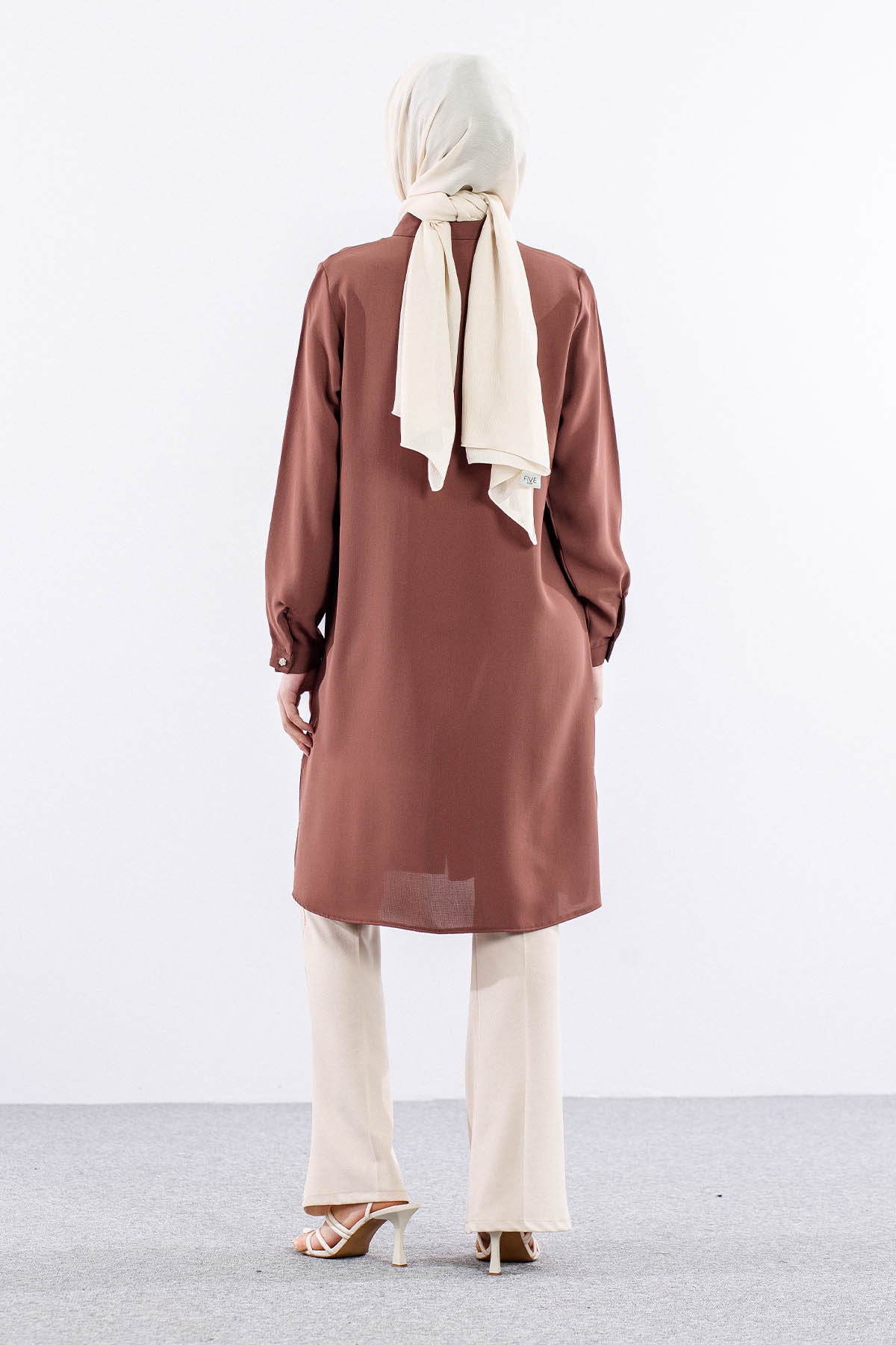 2423 Tunik 42-48 şrt - Kiremit - 5