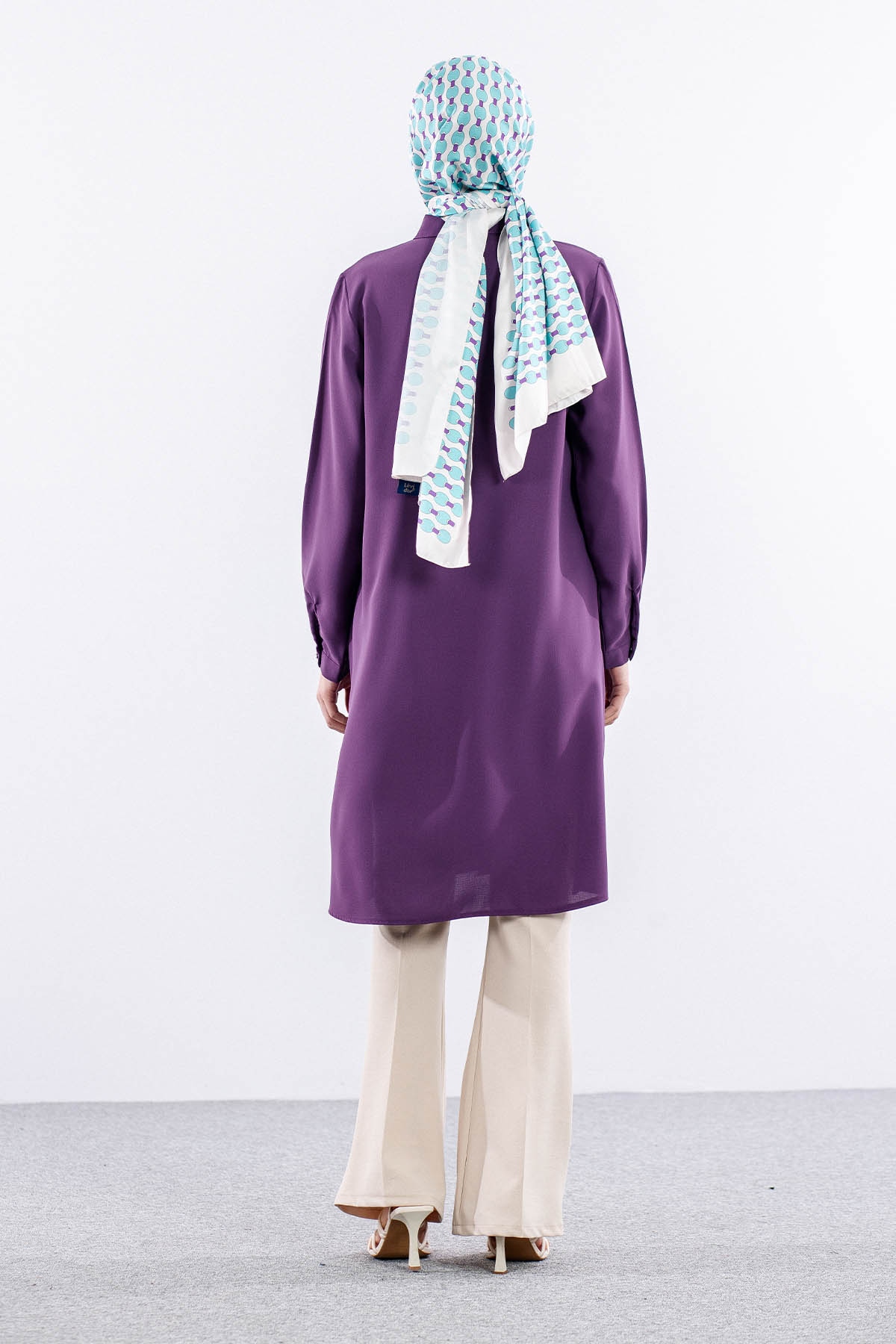 2423 Tunik 42-48 şrt - Lila - 5