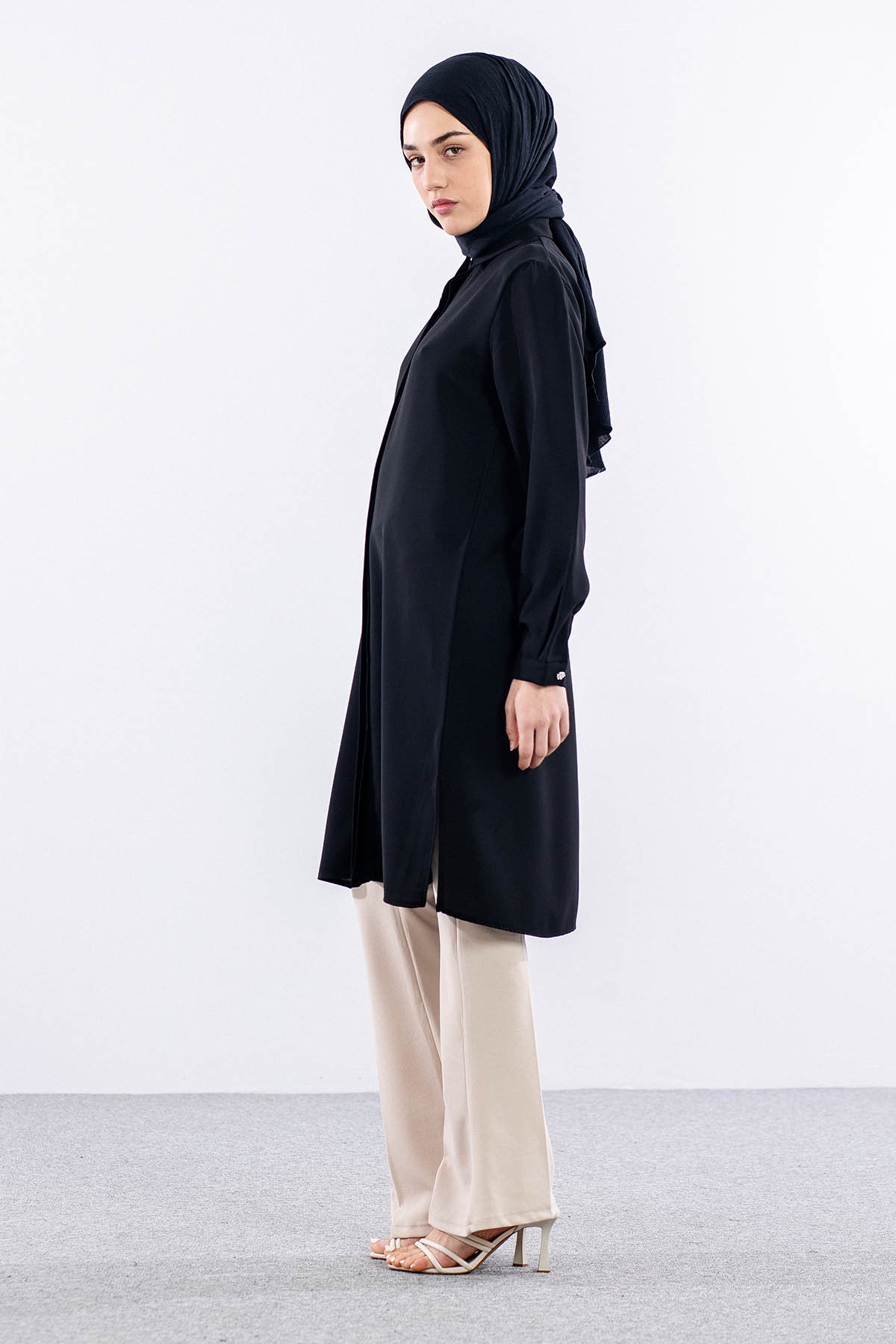 2423 Tunik 42-48 şrt - Siyah - 4