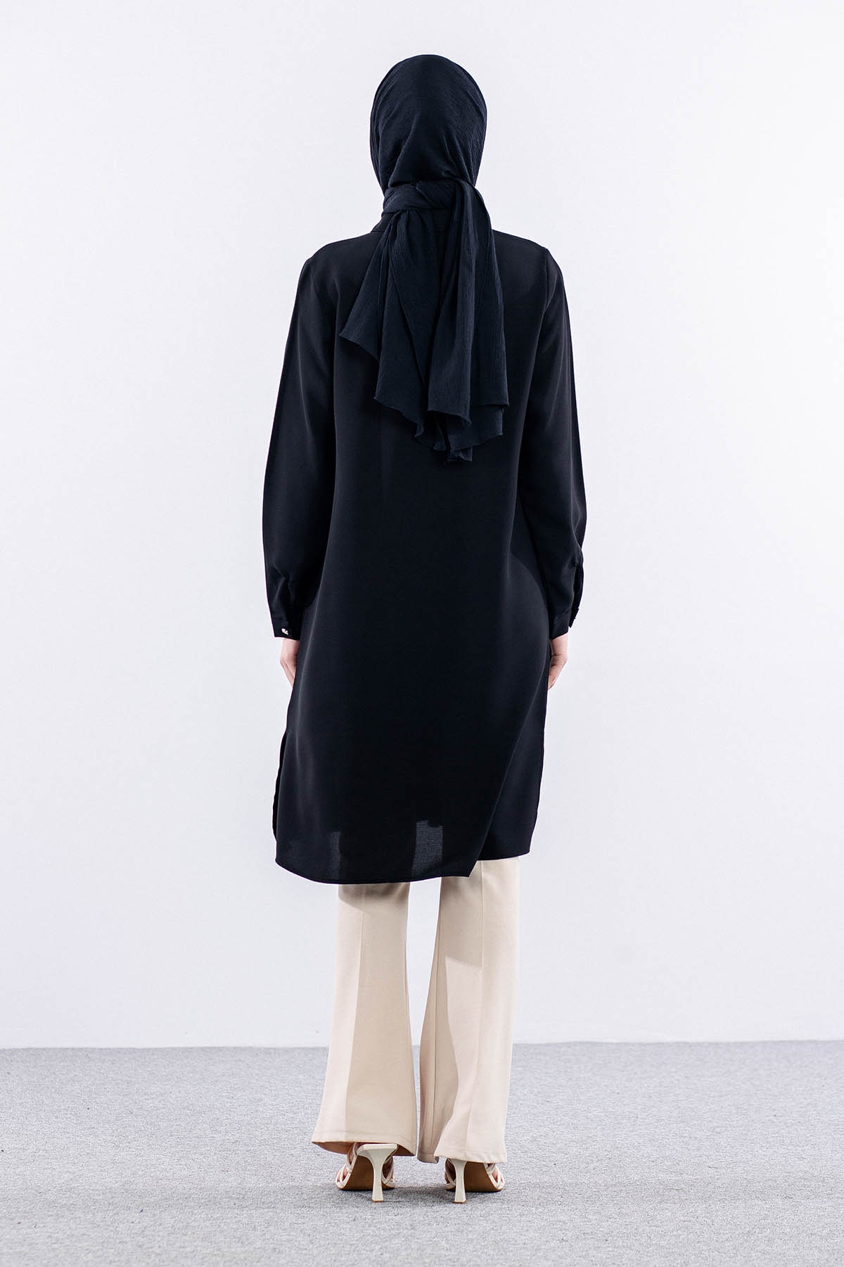 2423 Tunik 42-48 şrt - Siyah - 5