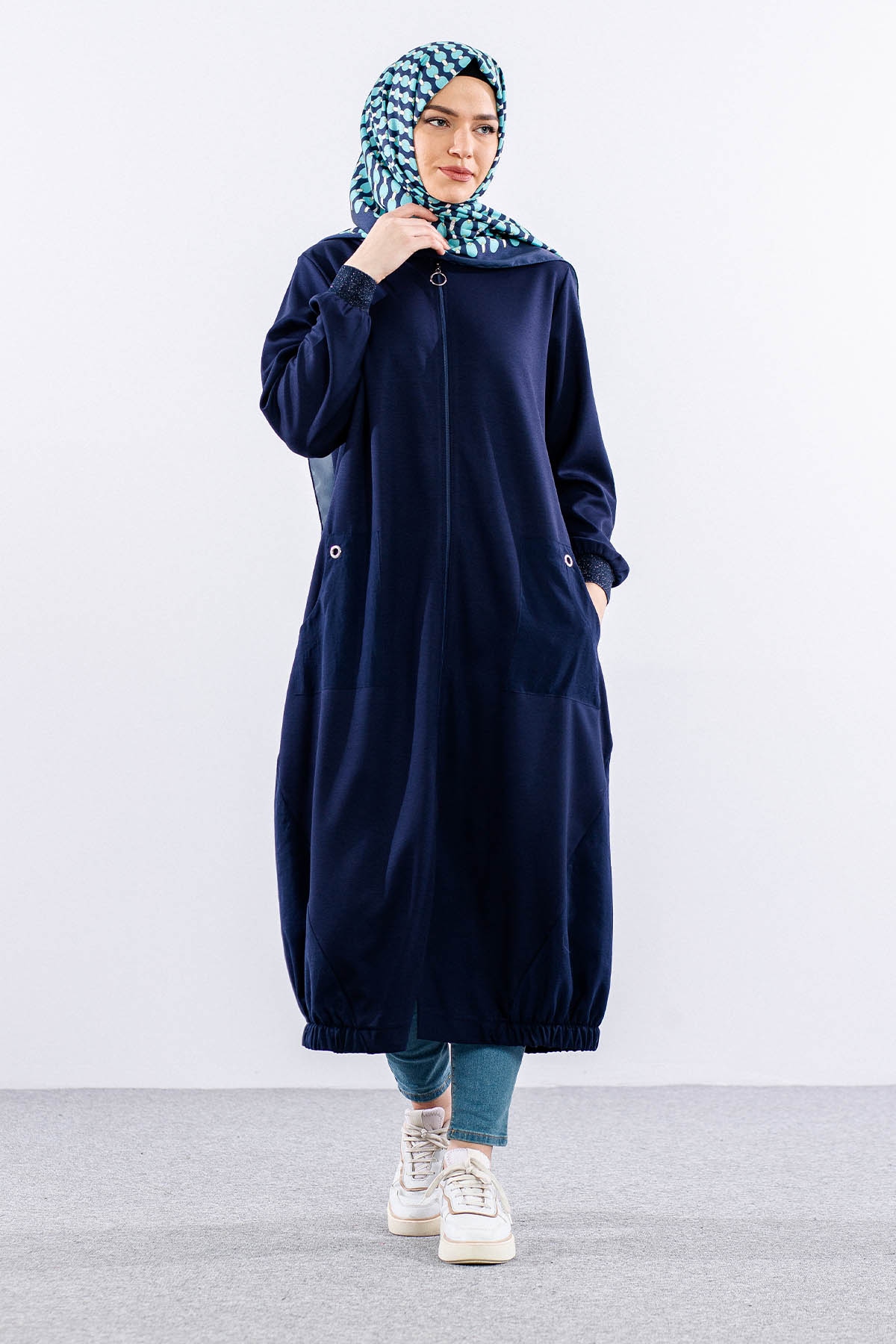 24231 Kap 44-46-48 - Lacivert  - - 1