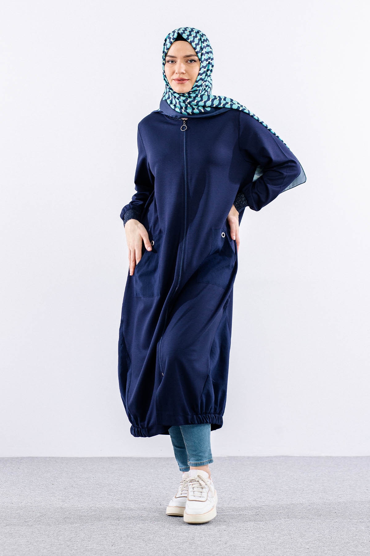 24231 Kap 44-46-48 - Lacivert  - - 3