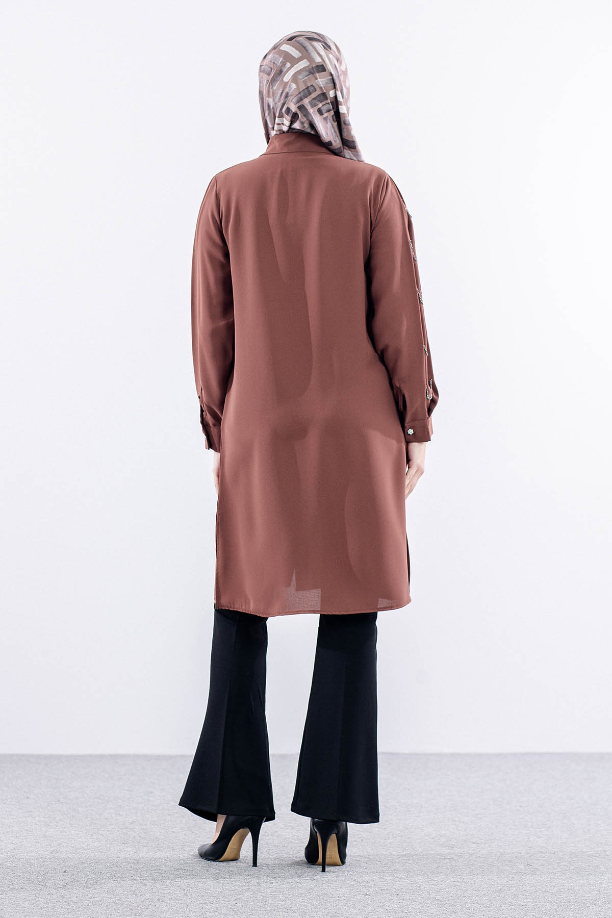 2424 Tunik 42-48 Kol Tas - Kiremit - 5