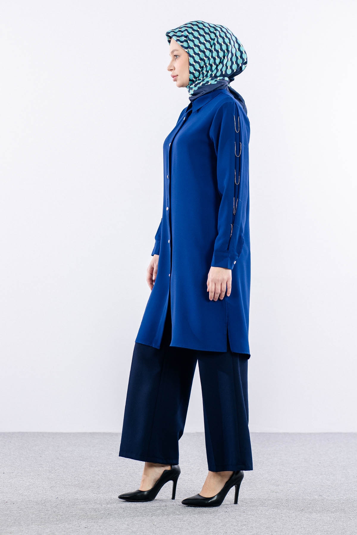 2424 Tunik 42-48 Kol Tas - Sax - 3