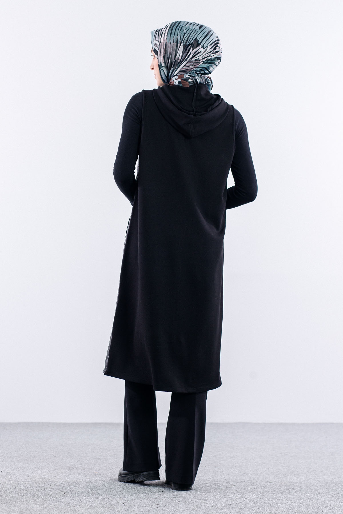 24244 Kapitone Yelek 44-46-48 - Siyah - 5