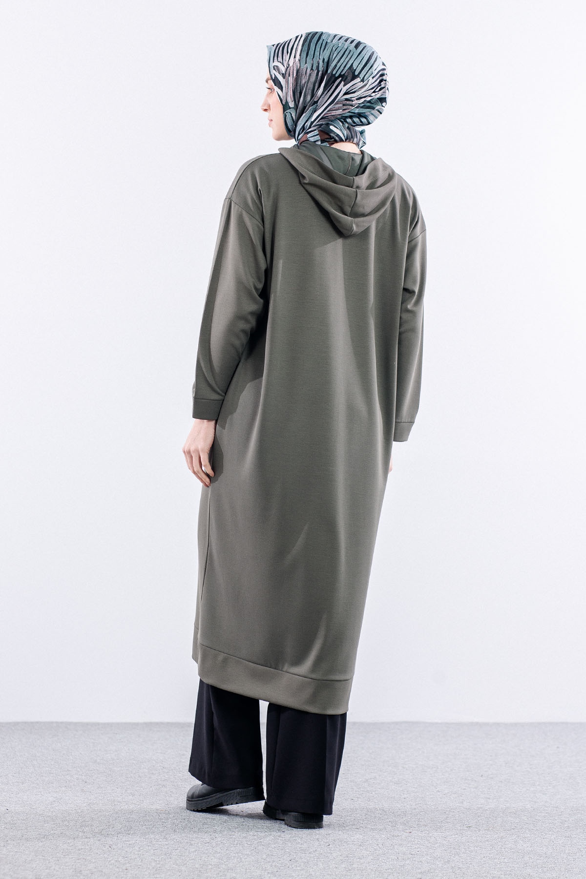 24258 şik Kap 44-46-48 - Haki - 4