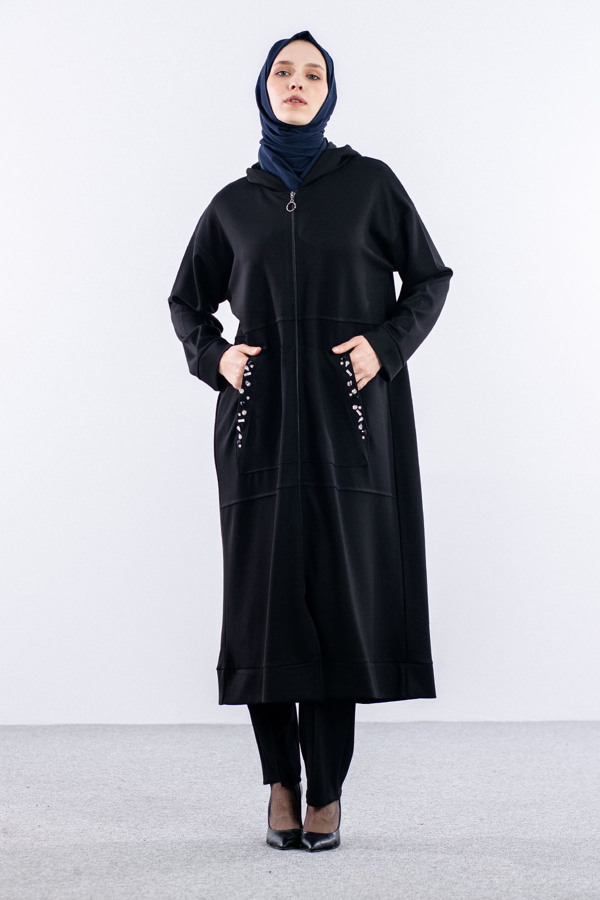 24258 şik Kap 44-46-48 - Siyah - 3