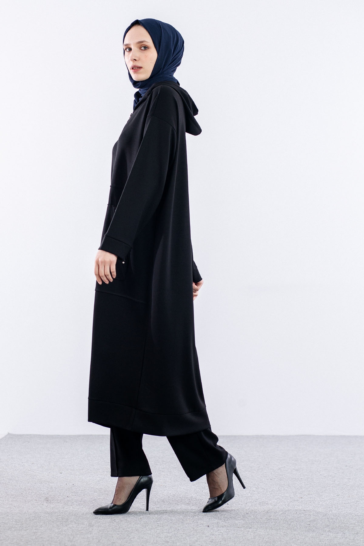 24258 şik Kap 44-46-48 - Siyah - 4