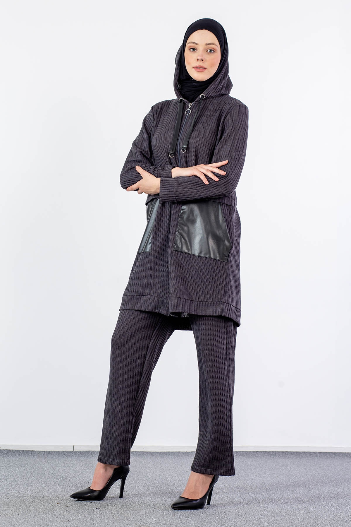 24266 Takim 44-46 - Gri - 3