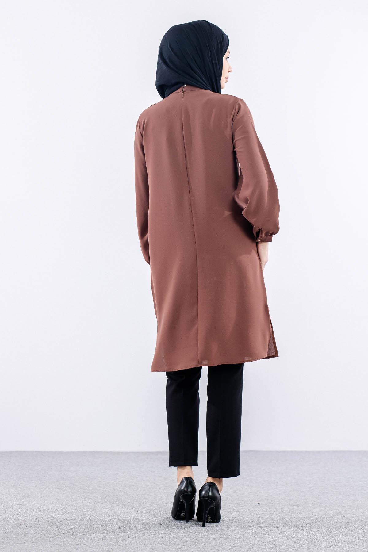 2428 Tunik 42-48 Kravat - Kiremit - 5