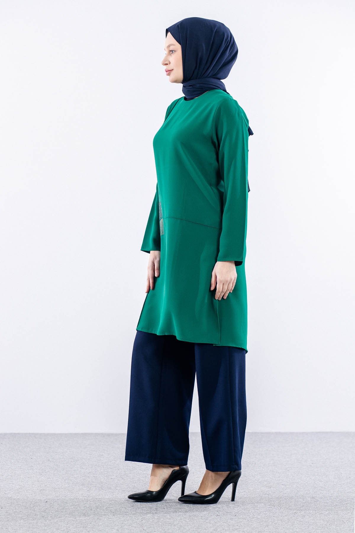 2429 Tunik 42-48 Kare - Mint - 2