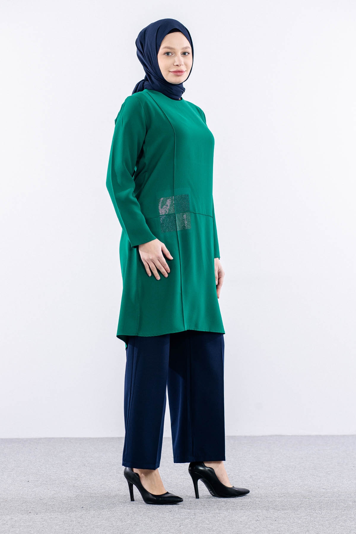 2429 Tunik 42-48 Kare - Mint - 3